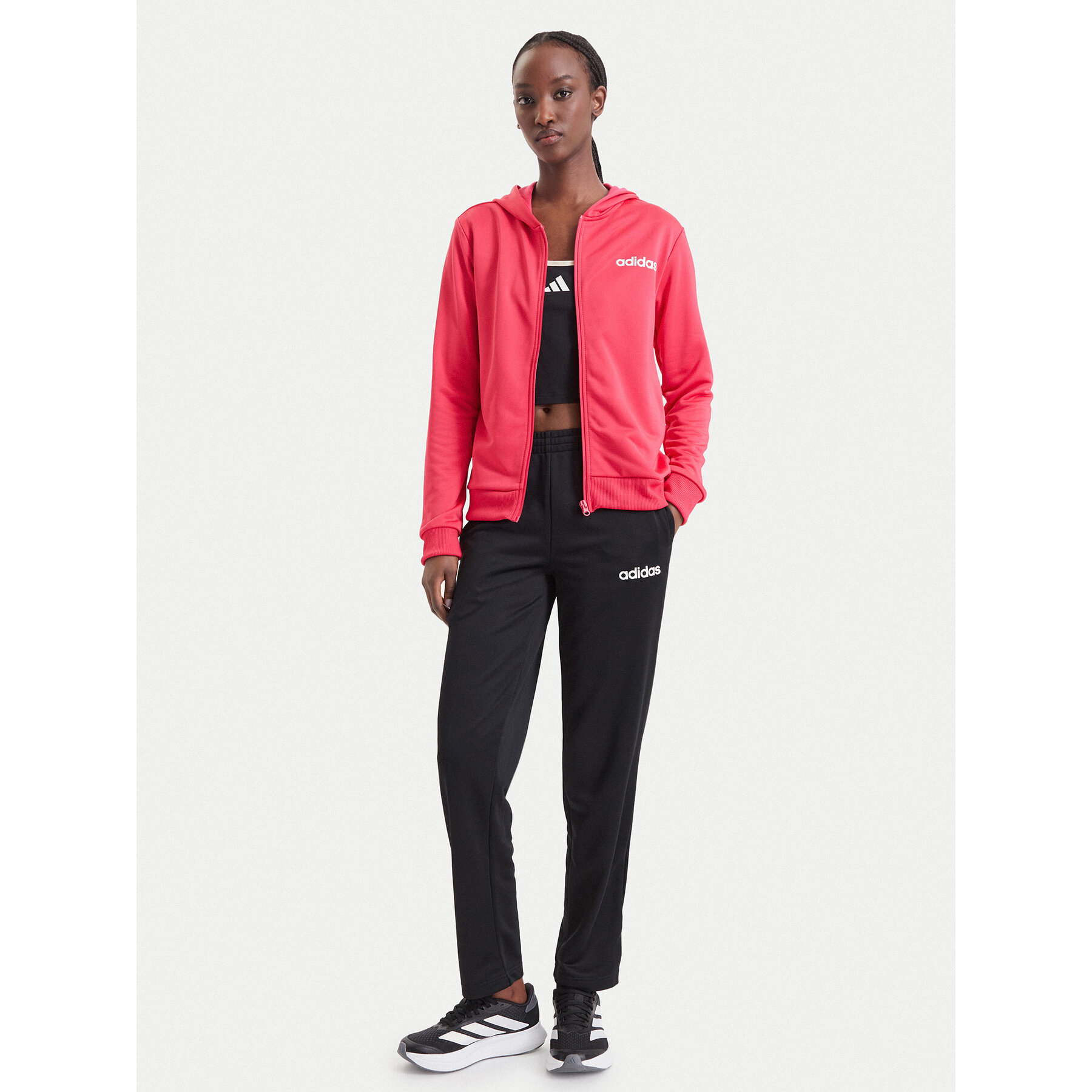 adidas Jogginganzug Essentials Linear KZ2512 Korallenfarben Slim Fit