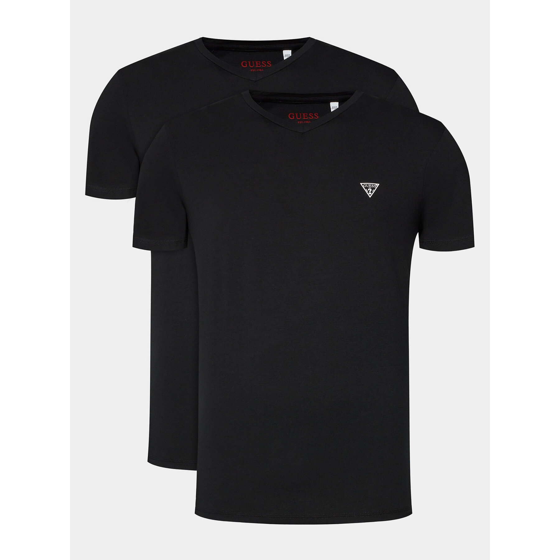 Guess Póló szett Caleb U97G03 KCD31 Fekete Regular Fit