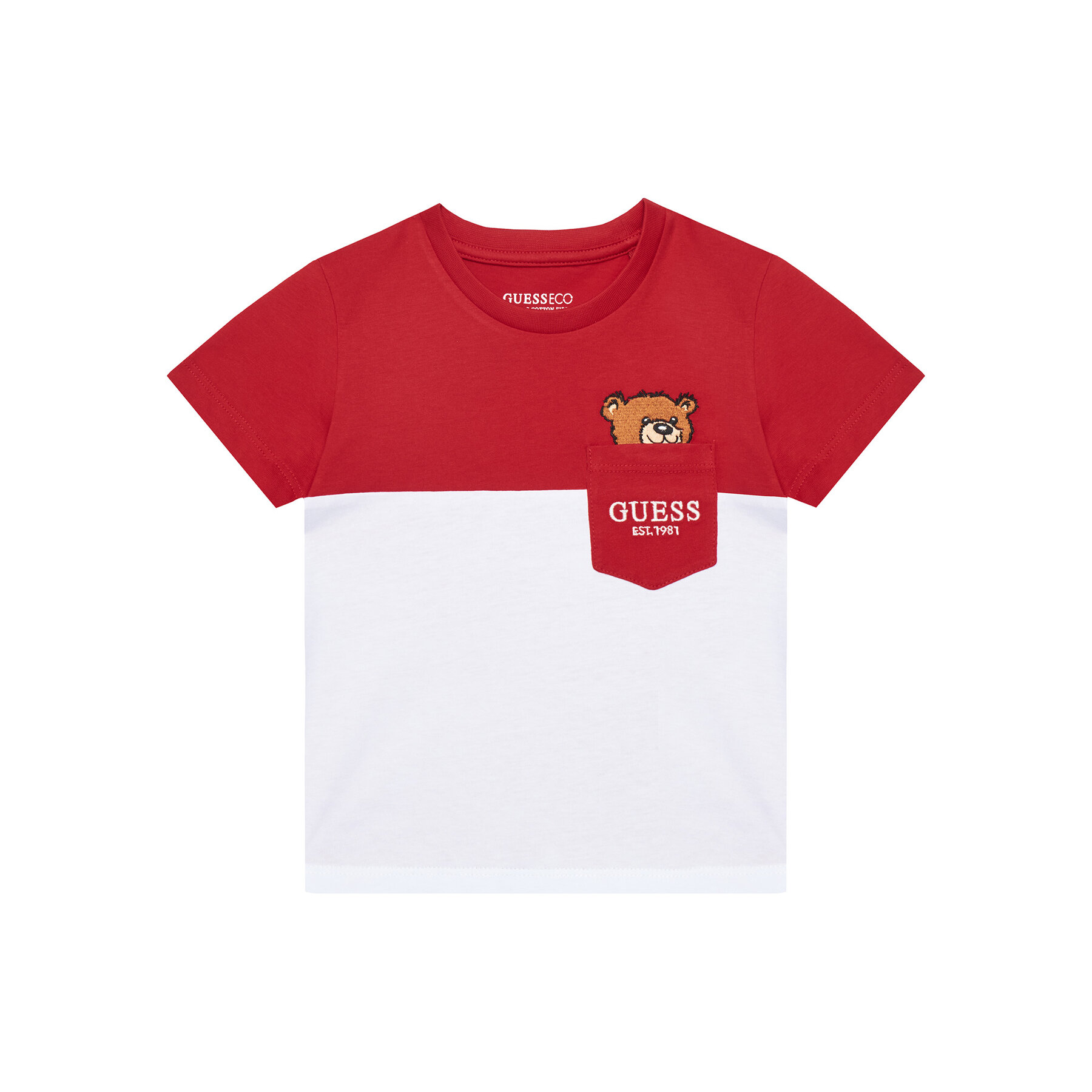 Guess Póló N5YI11 K8HM4 Piros Regular Fit