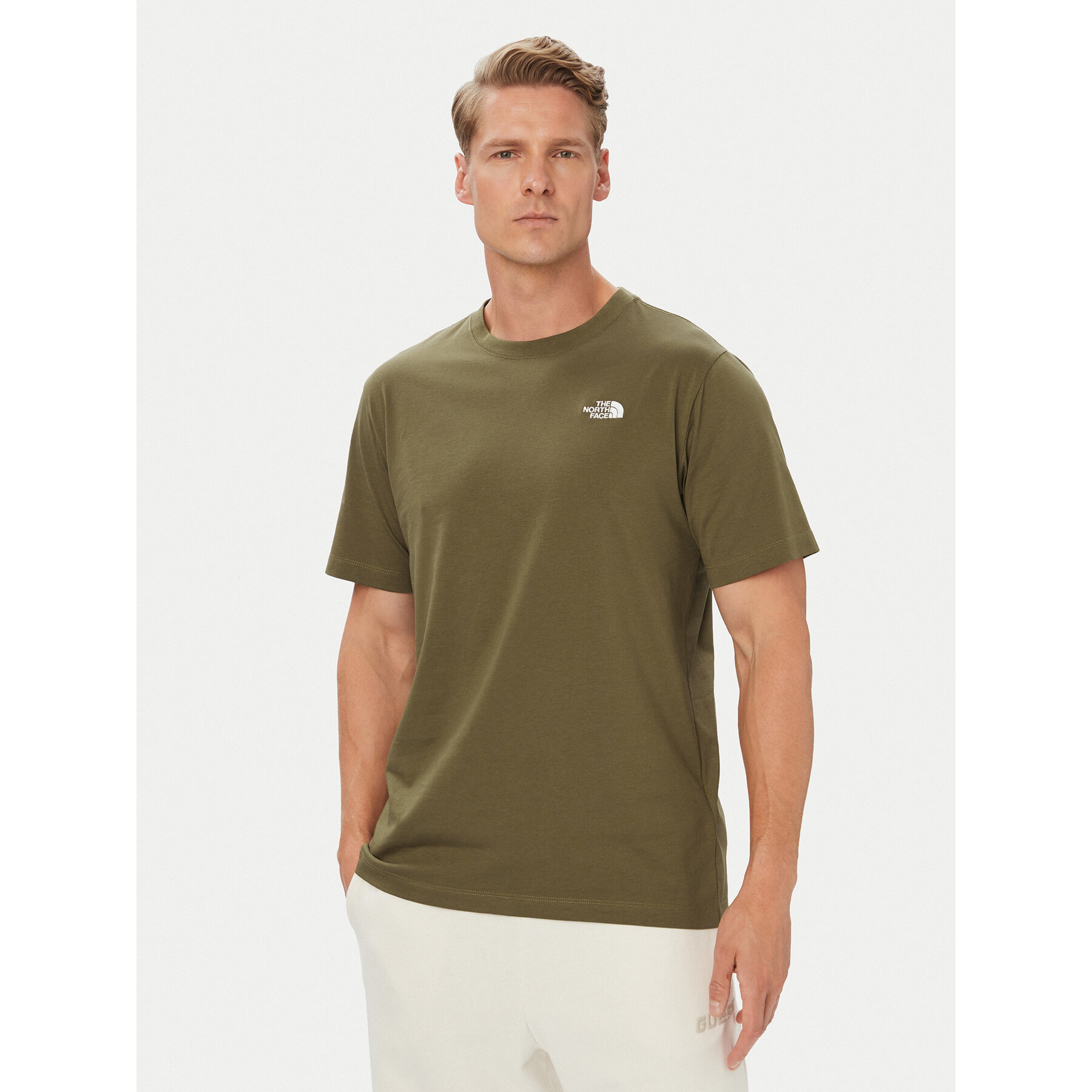 The North Face T-shirt Evolution Simple Dome NF0A8CZ2 Kaki Regular Fit