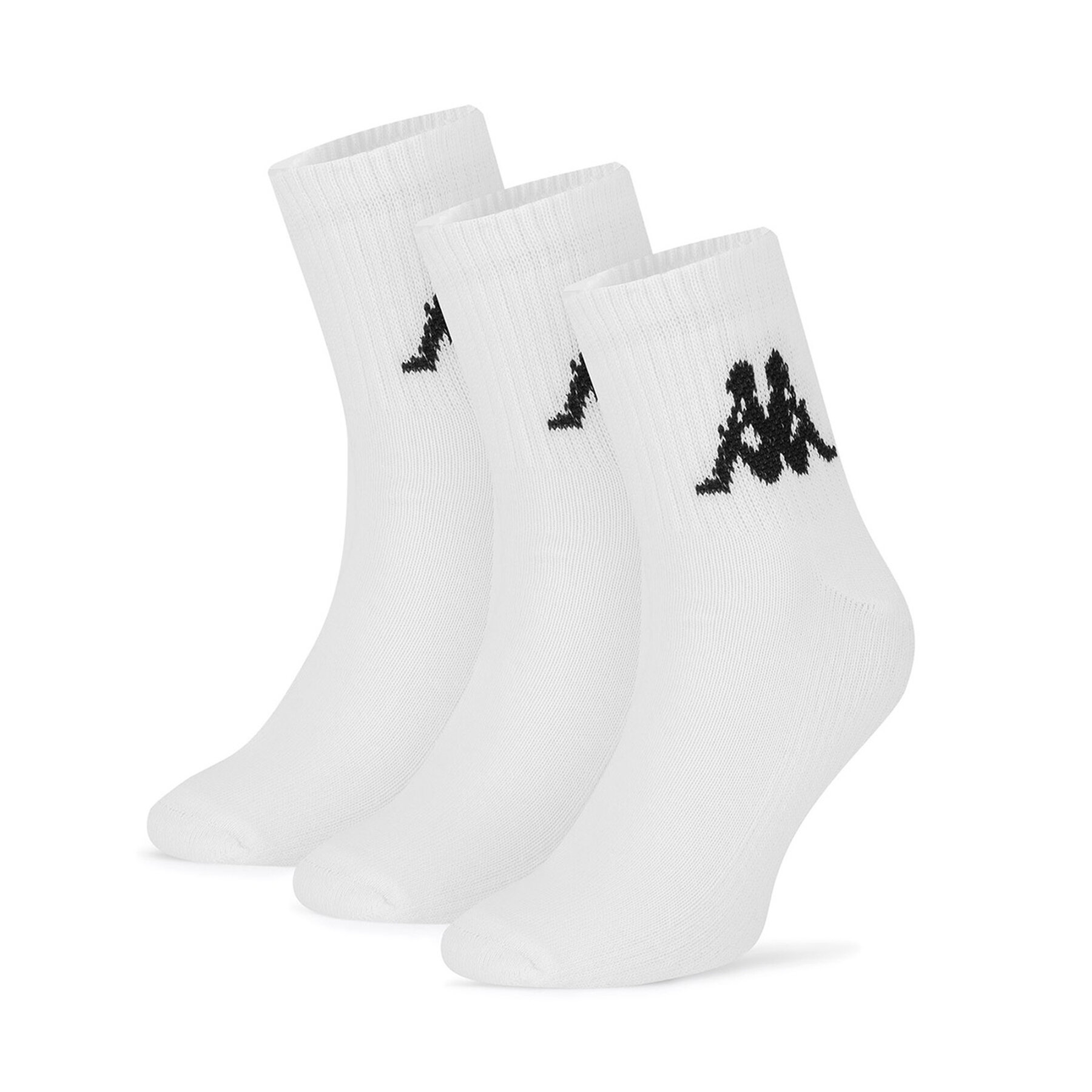 Męskie Skarpety Kappa, Rozmiar 40-42 Biały Z4444_AW24 (3-PACK)