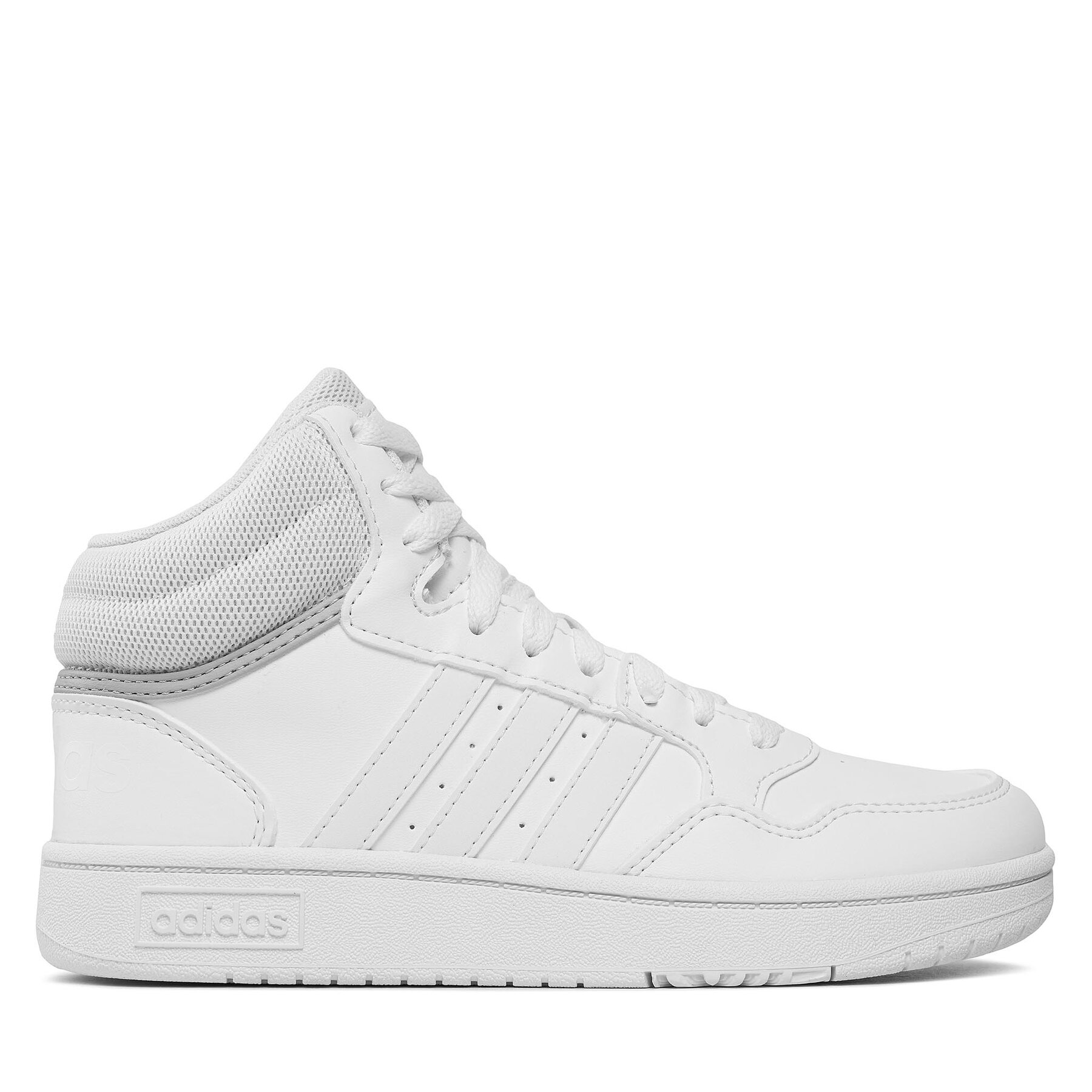Sneakersy adidas Hoops 3.0 Mid K GW0401 Biela