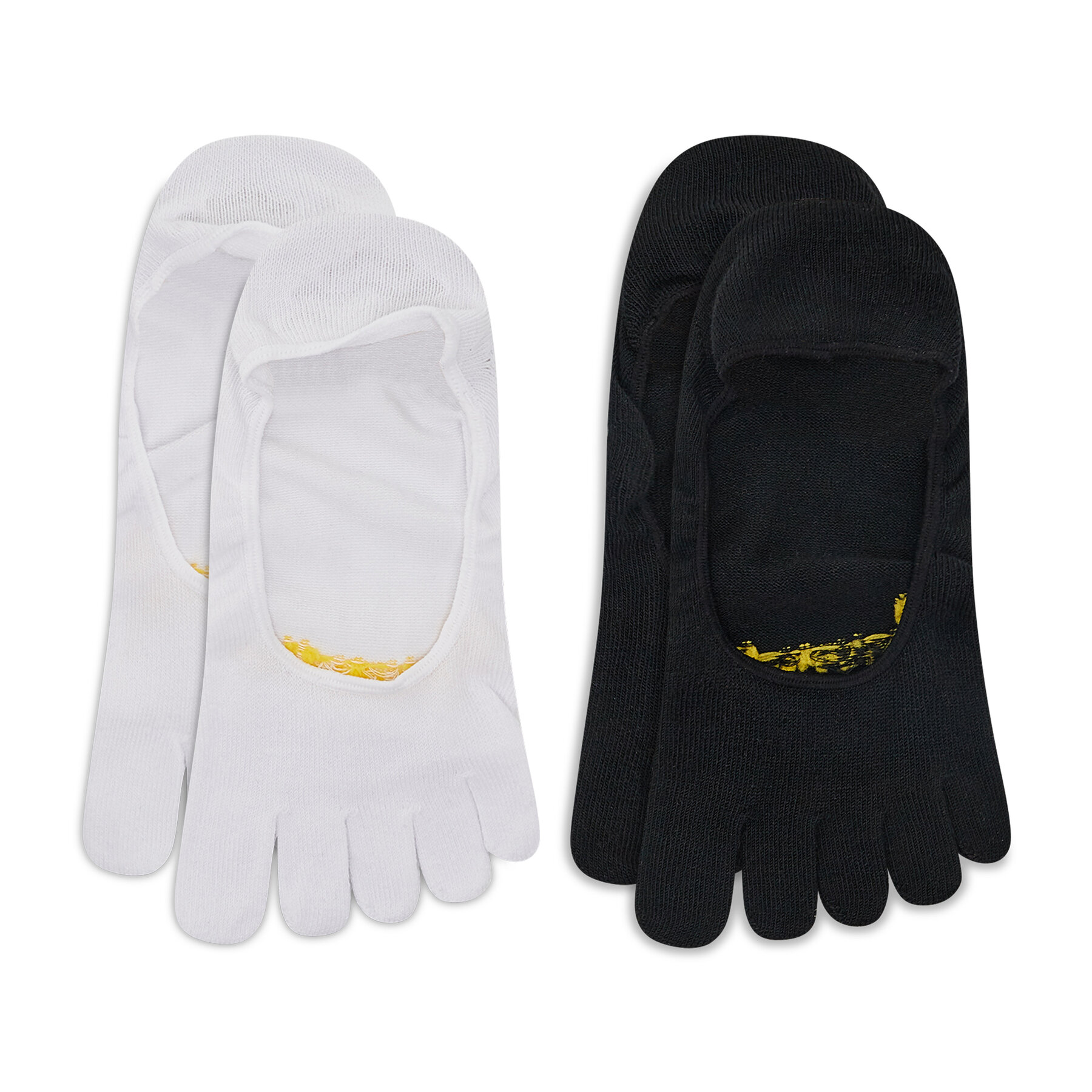 Lot de 2 paires de socquettes unisexe Vibram Fivefingers Ghost S15G12P Blanc