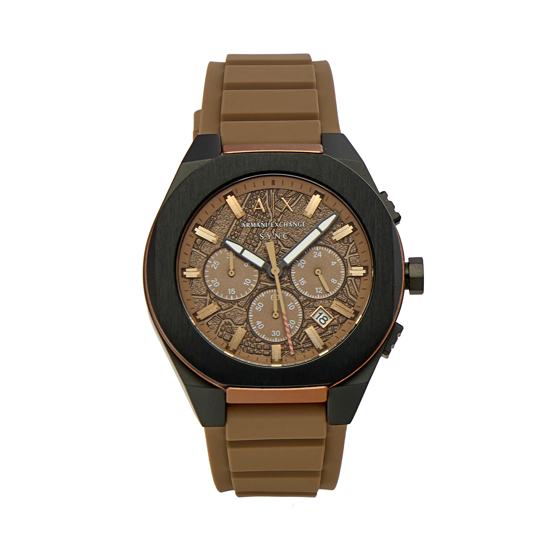 Hodinky Armani Exchange Sync AX4293 Hnedá