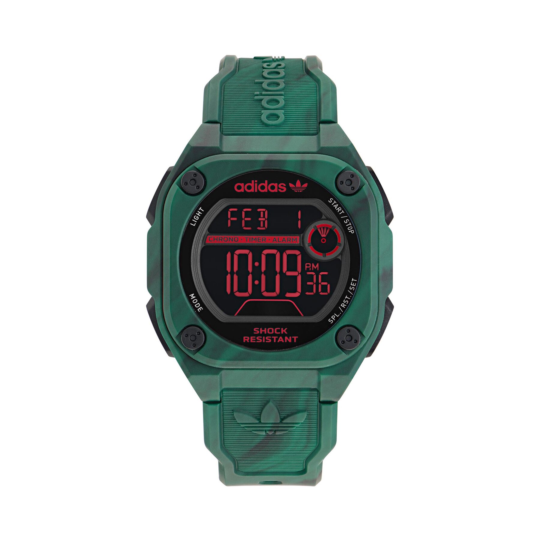 Hodinky adidas Originals City Tech Two GRFX AOST23573 Zelená