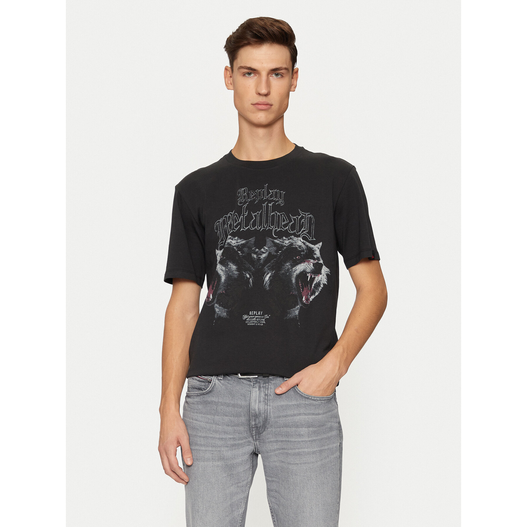 REPLAY T-shirt M6957 .000.23608P Nero Regular Fit