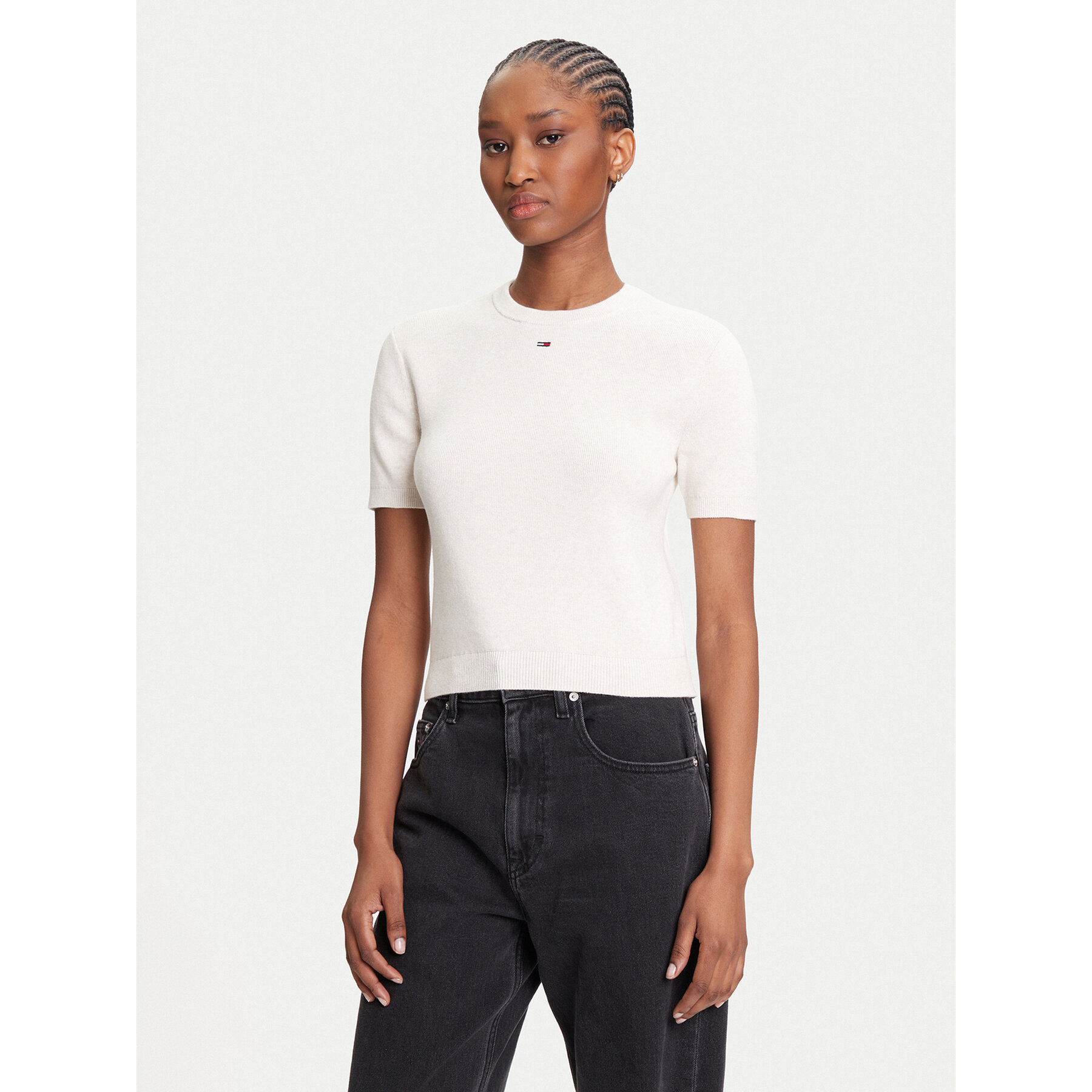 Tommy Jeans T-shirt Essential DW0DW19336 Bež Regular Fit