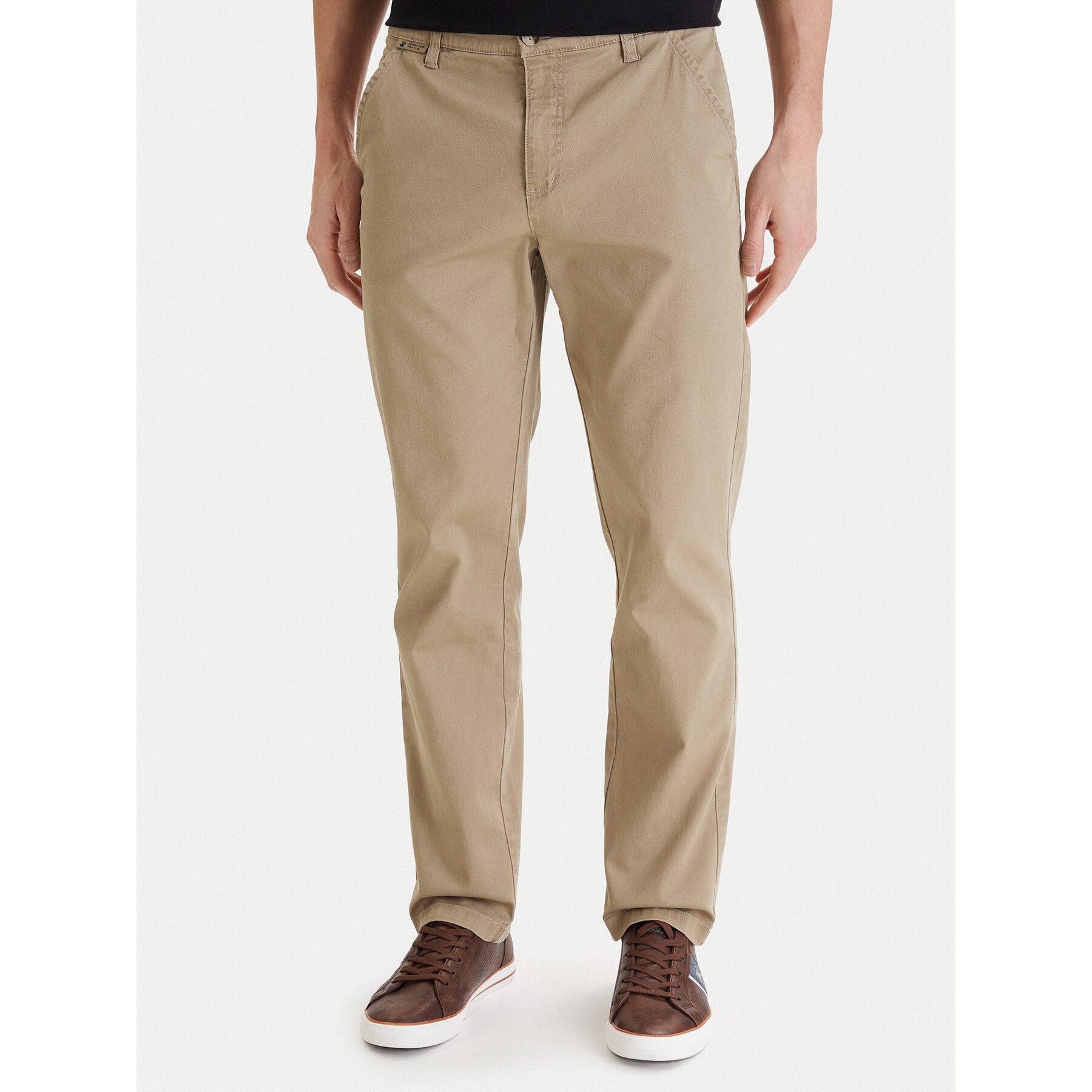 Beverly Hills Polo Club Stoffhose W126-BHMTR-1066-39X Beige Regular Fit