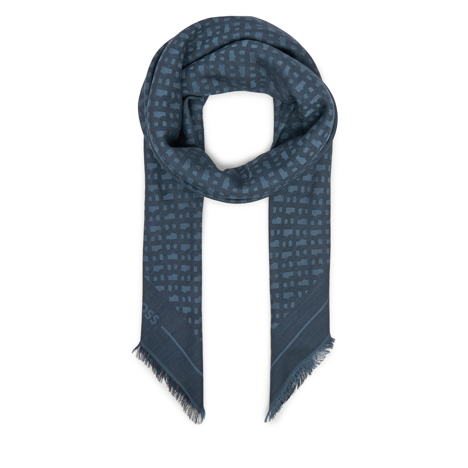 Foulard BOSS Ledonia 50517733 Blu scuro, Taglia OS, taglia : OS