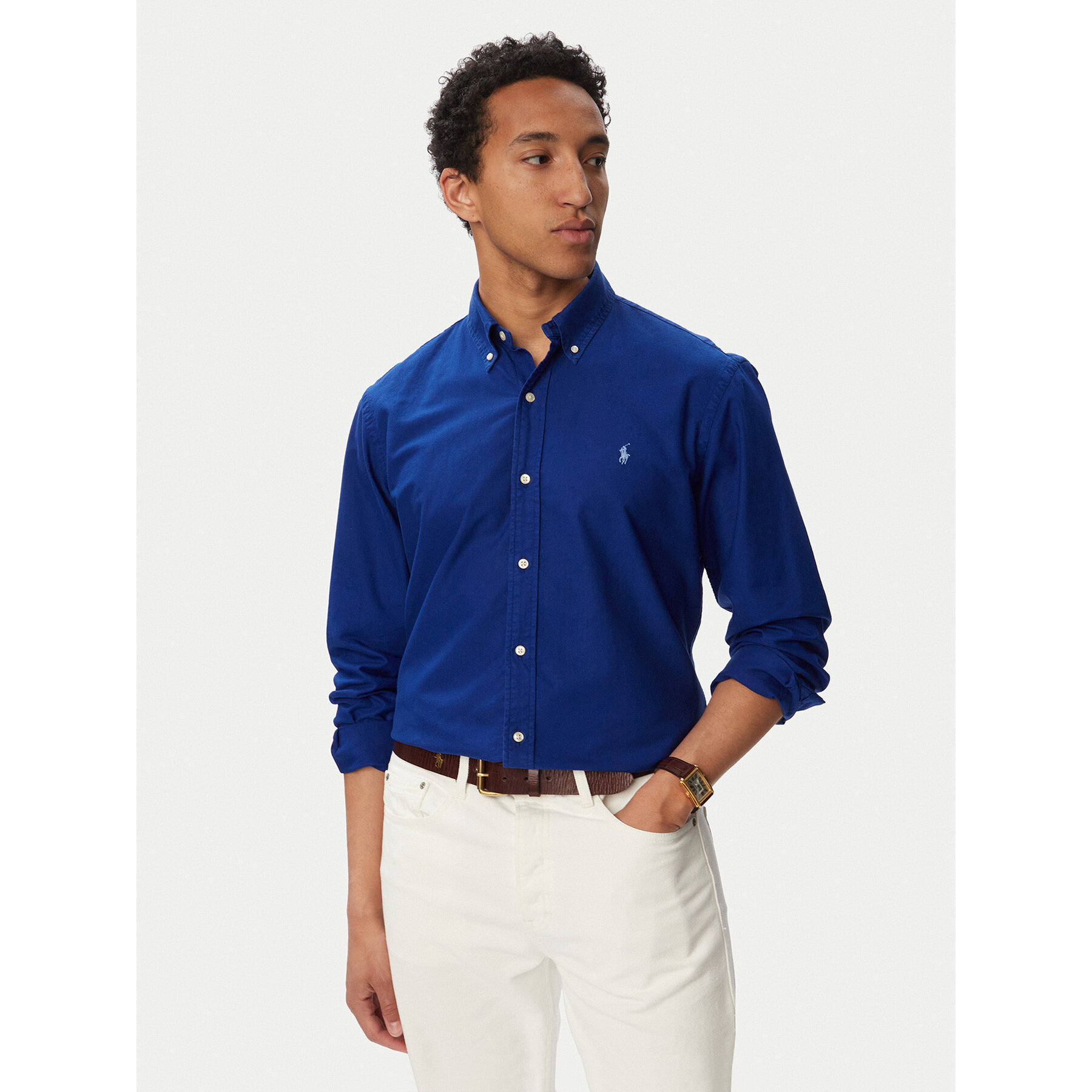 Polo Ralph Lauren Hemd 710805564513 Dunkelblau Regular Fit