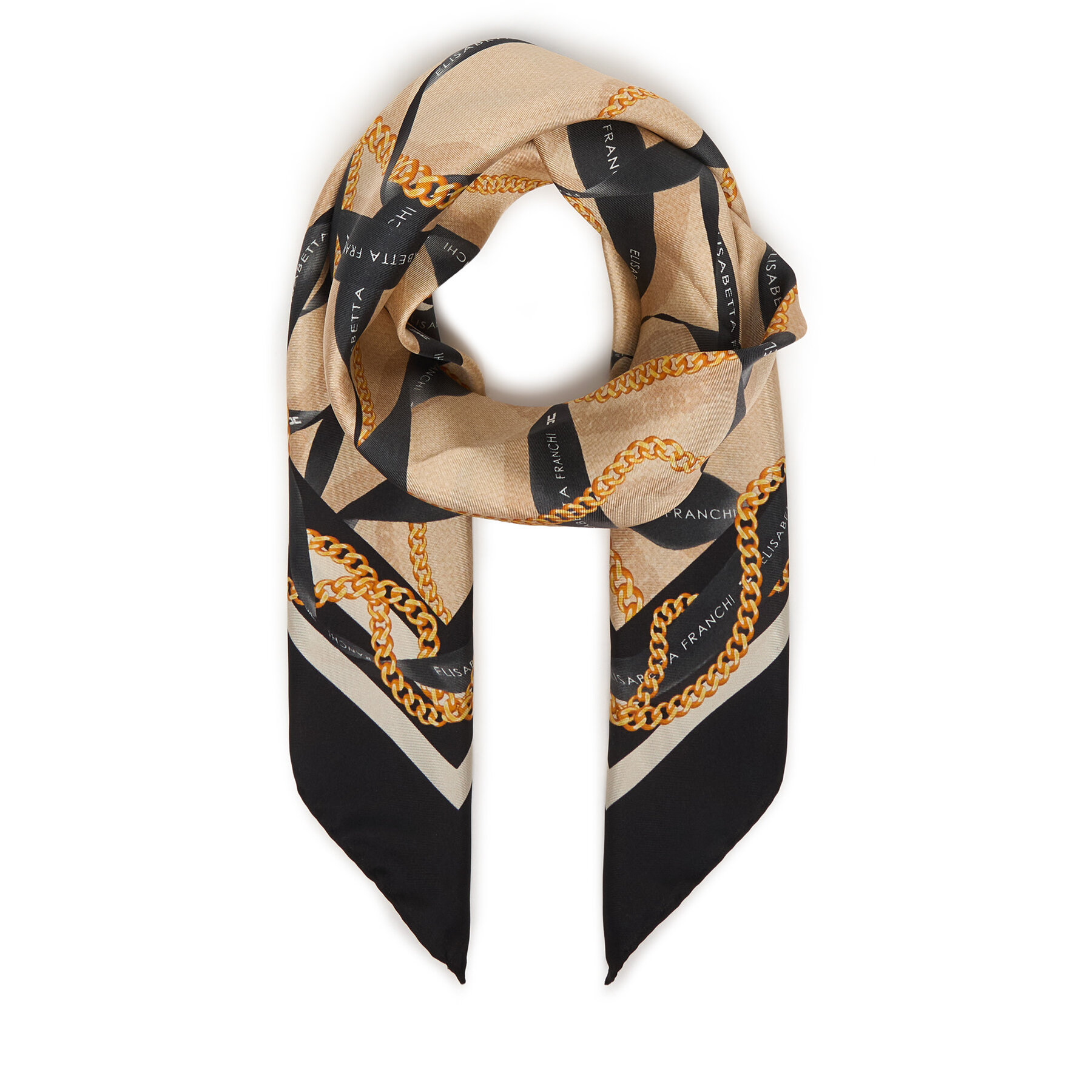 Φουλάρι Elisabetta Franchi FO-16L-61E2-045 Μπεζ