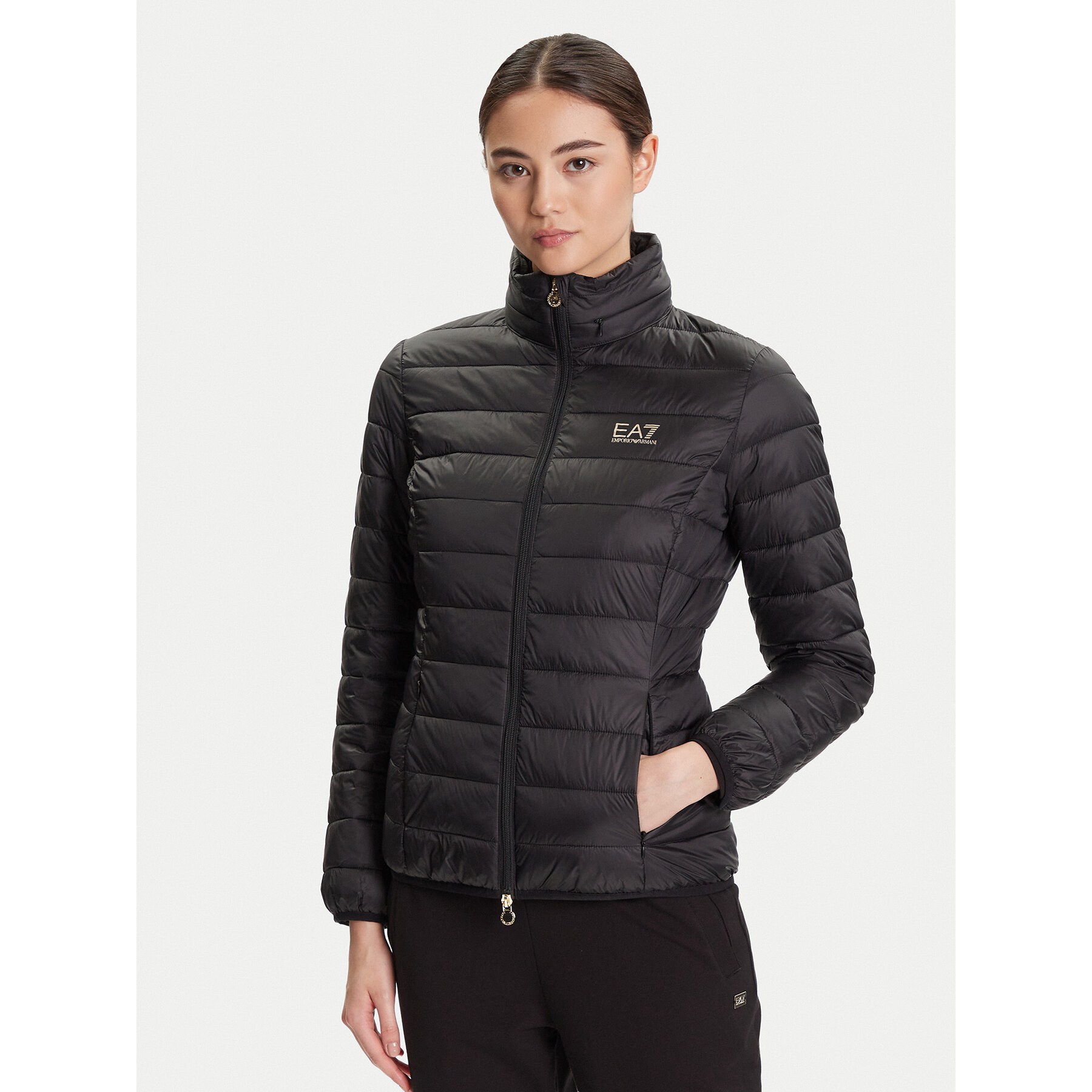 EA7 Emporio Armani Übergangsjacke 7W000473 AF12477 UC001 Schwarz Slim Fit