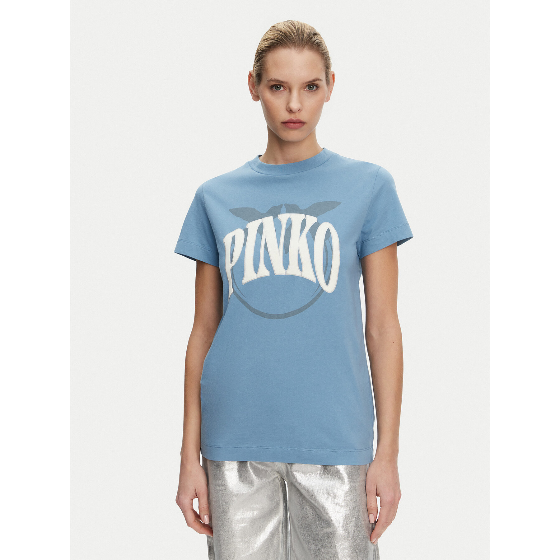 PINKO Póló Start Kék Regular Fit
