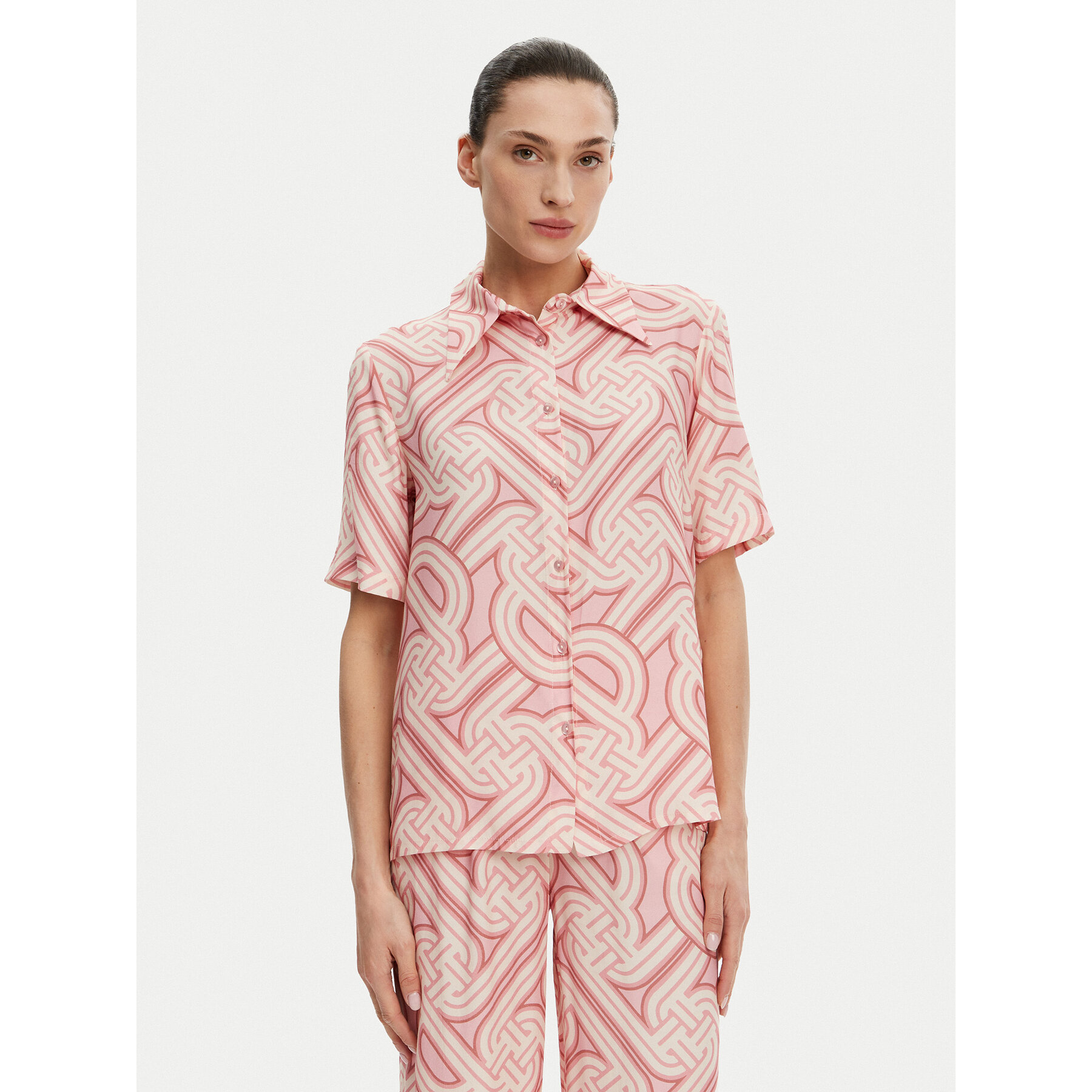 Silvian Heach Hemd GPP25414CA Rosa Regular Fit