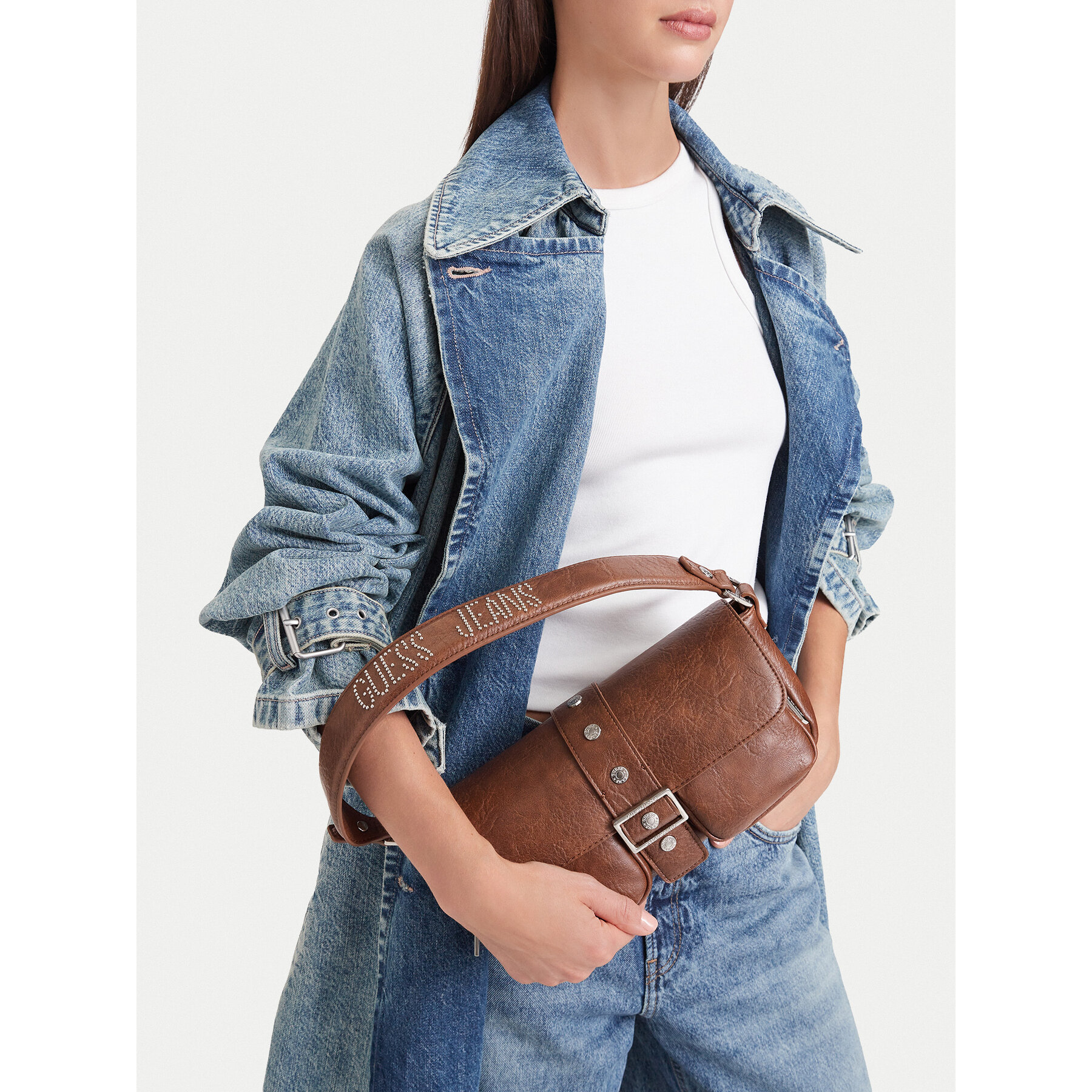 Kabelka Guess Jeans CEO-GUESS-S-005-10 Hnedá