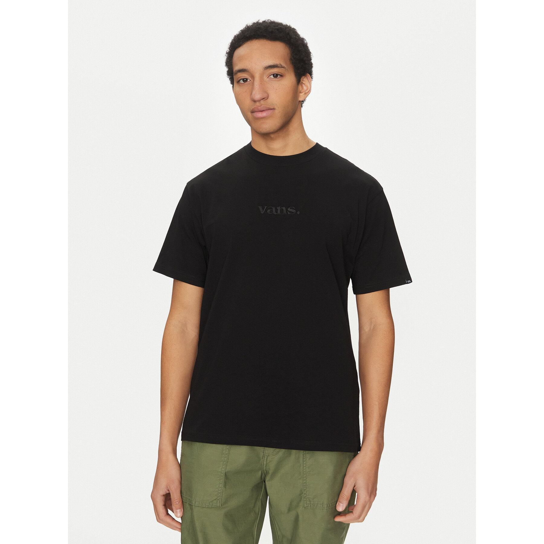 Vans Póló Essential VN000HPZ Fekete Loose Fit