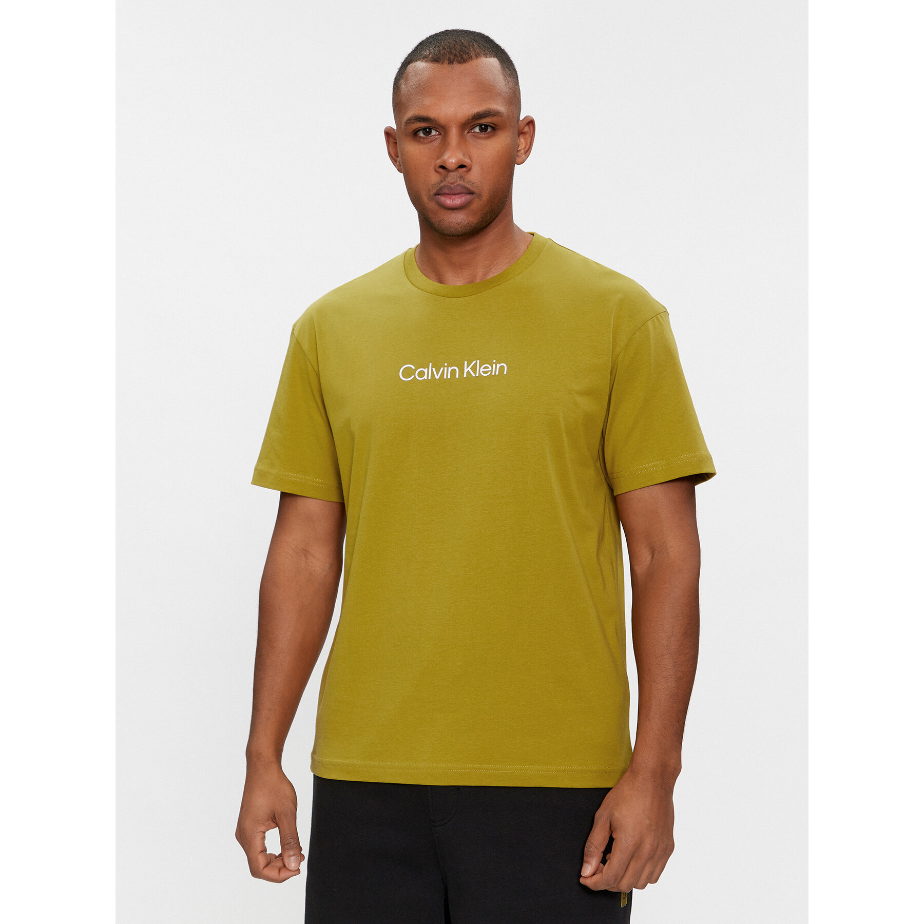 Calvin Klein T-Shirt Hero K10K111346 Πράσινο Regular Fit