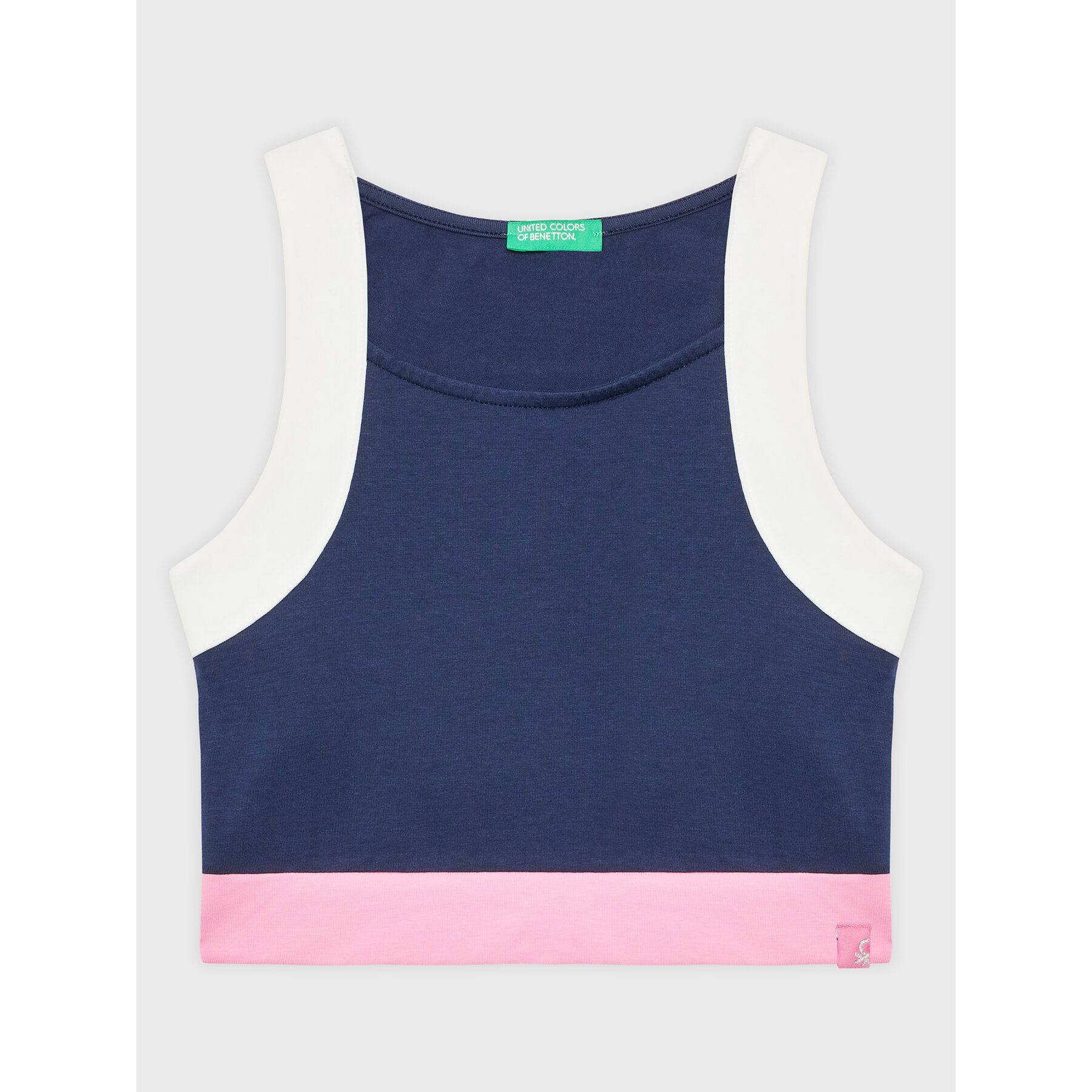 United Colors Of Benetton United Colors Of Benetton Τοπ 3P4ZCH00O Έγχρωμο Slim Fit