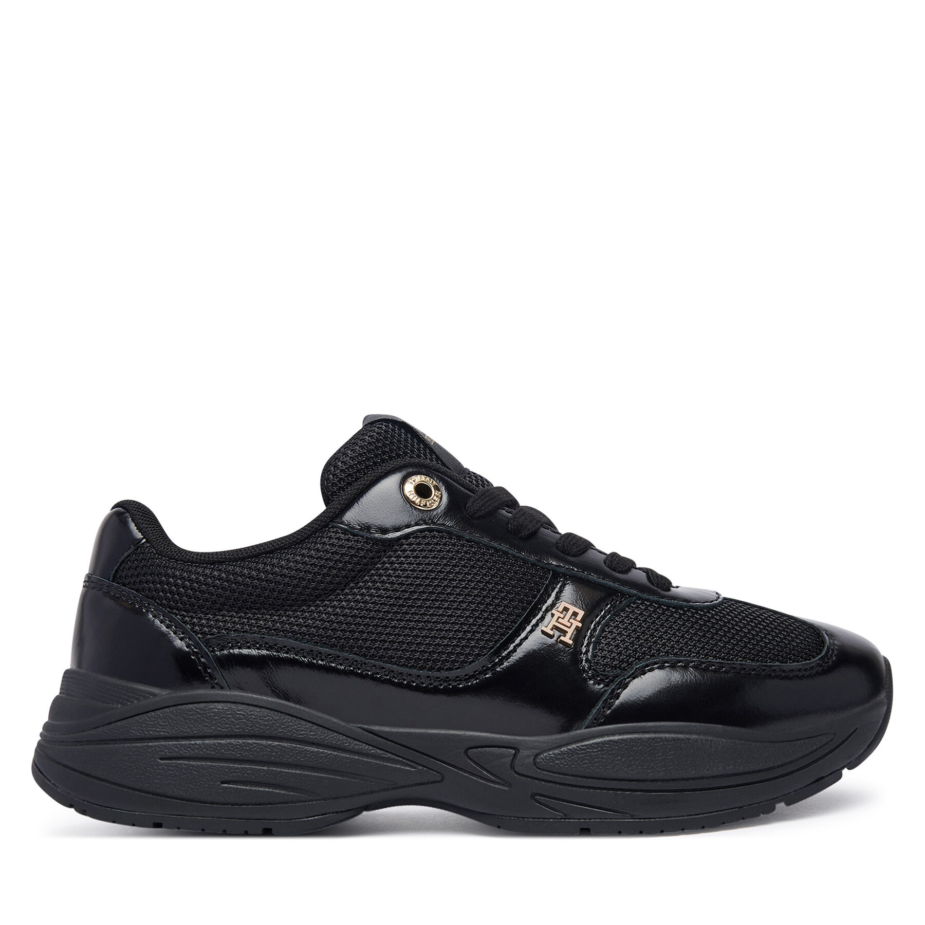 Сникърси Tommy Hilfiger Modern Runner Shiny Leather FW0FW09413 Черен