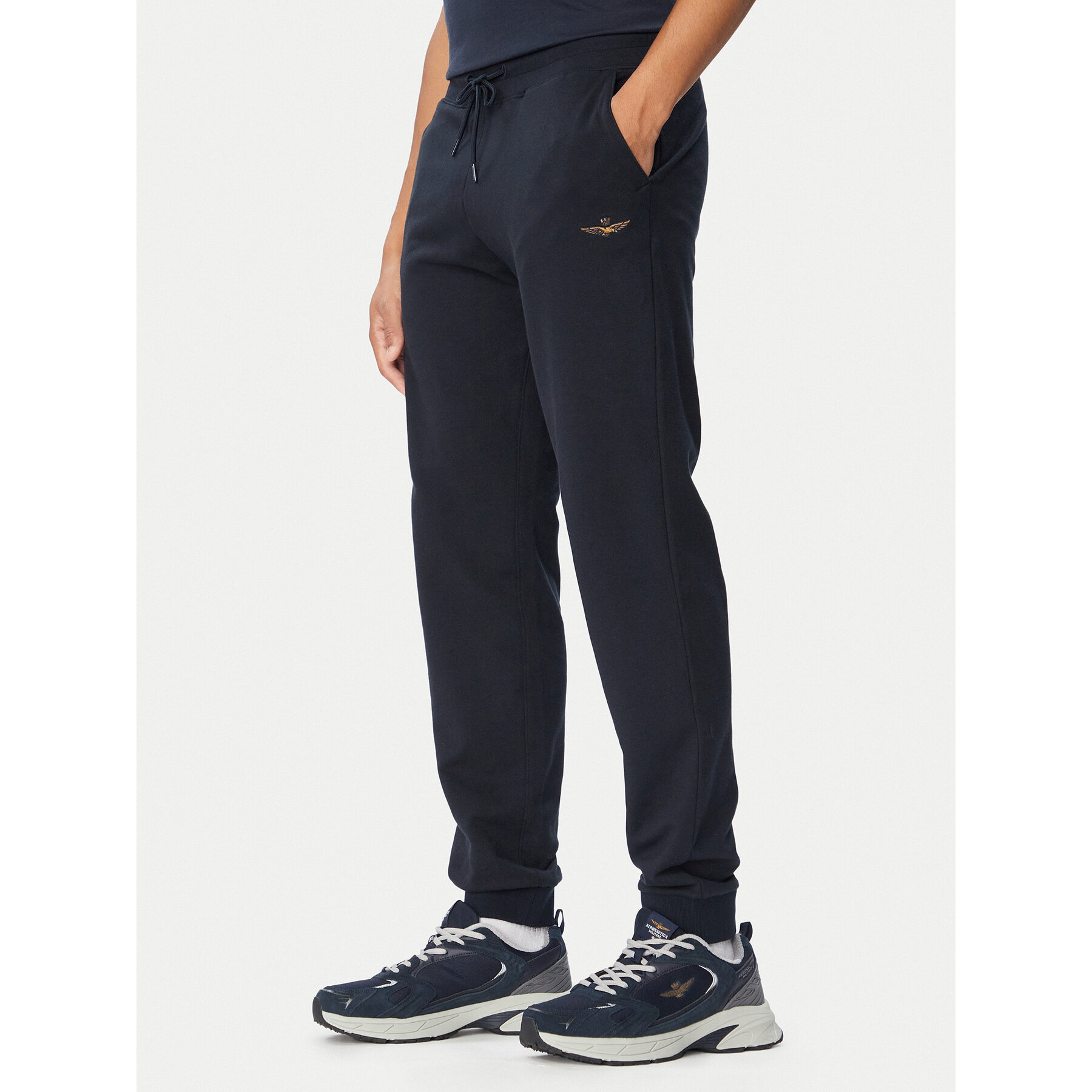 Aeronautica Militare Jogginghose 262PF1008UF00662 Dunkelblau Regular Fit