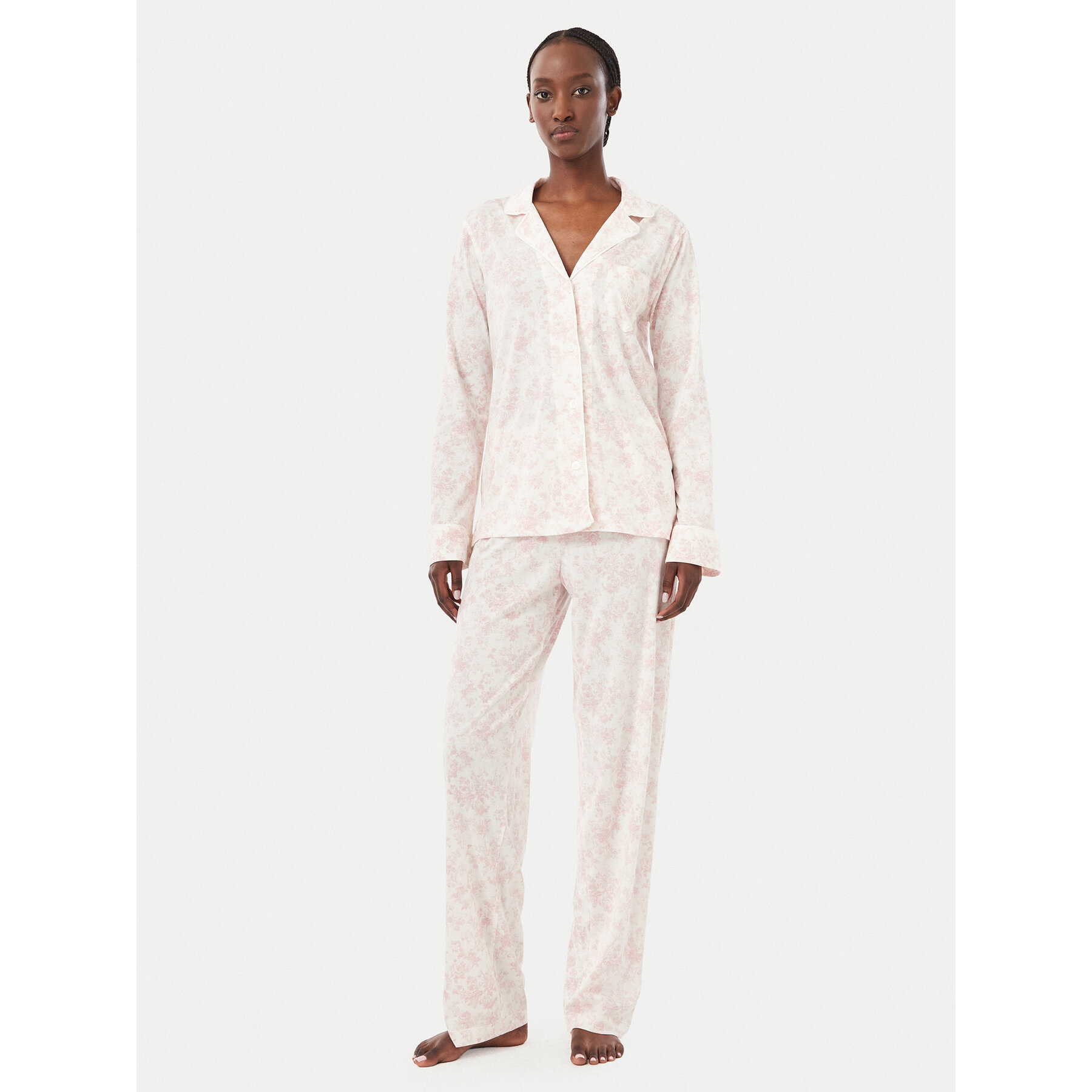 LAUREN RALPH LAUREN Πιτζάμα ILN92540 Ανοιχτό ροζ Regular Fit