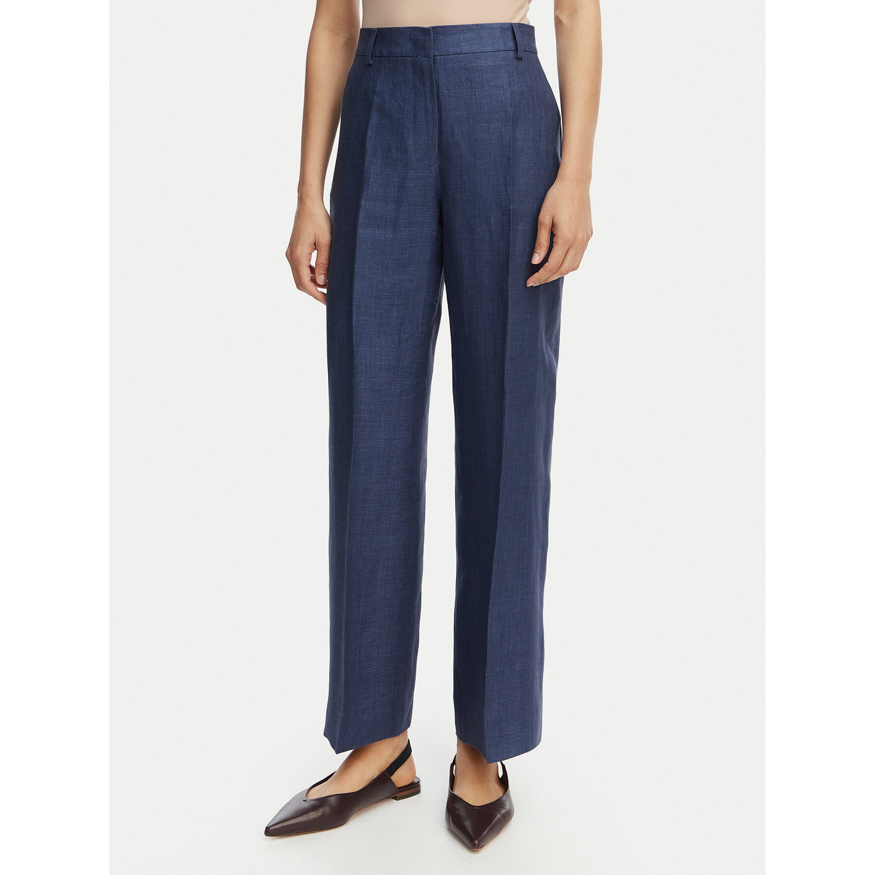 Weekend Max Mara Stoffhose Malizia 2615131112 Dunkelblau Regular Fit
