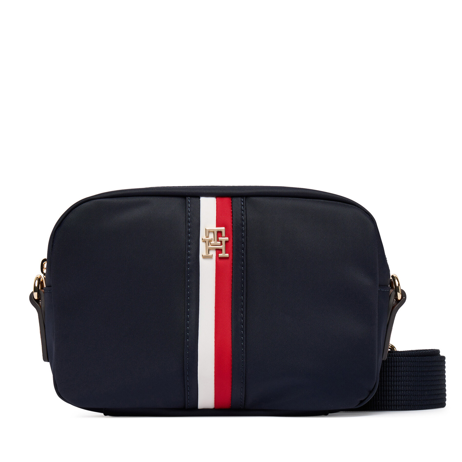 Torbica Tommy Hilfiger Popette Camera Bag Corp AW0AW19023 Tamnoplava