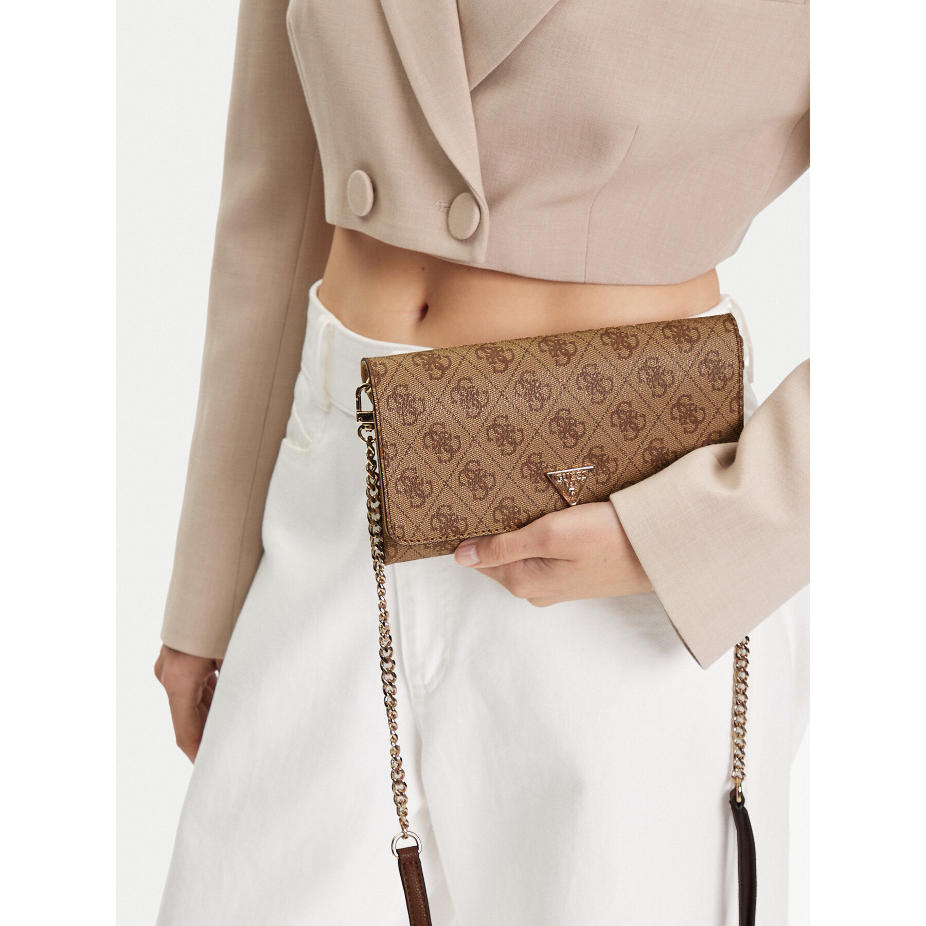 Дамска чанта Guess Noelle II Mini HWBG96 72750 Кафяв