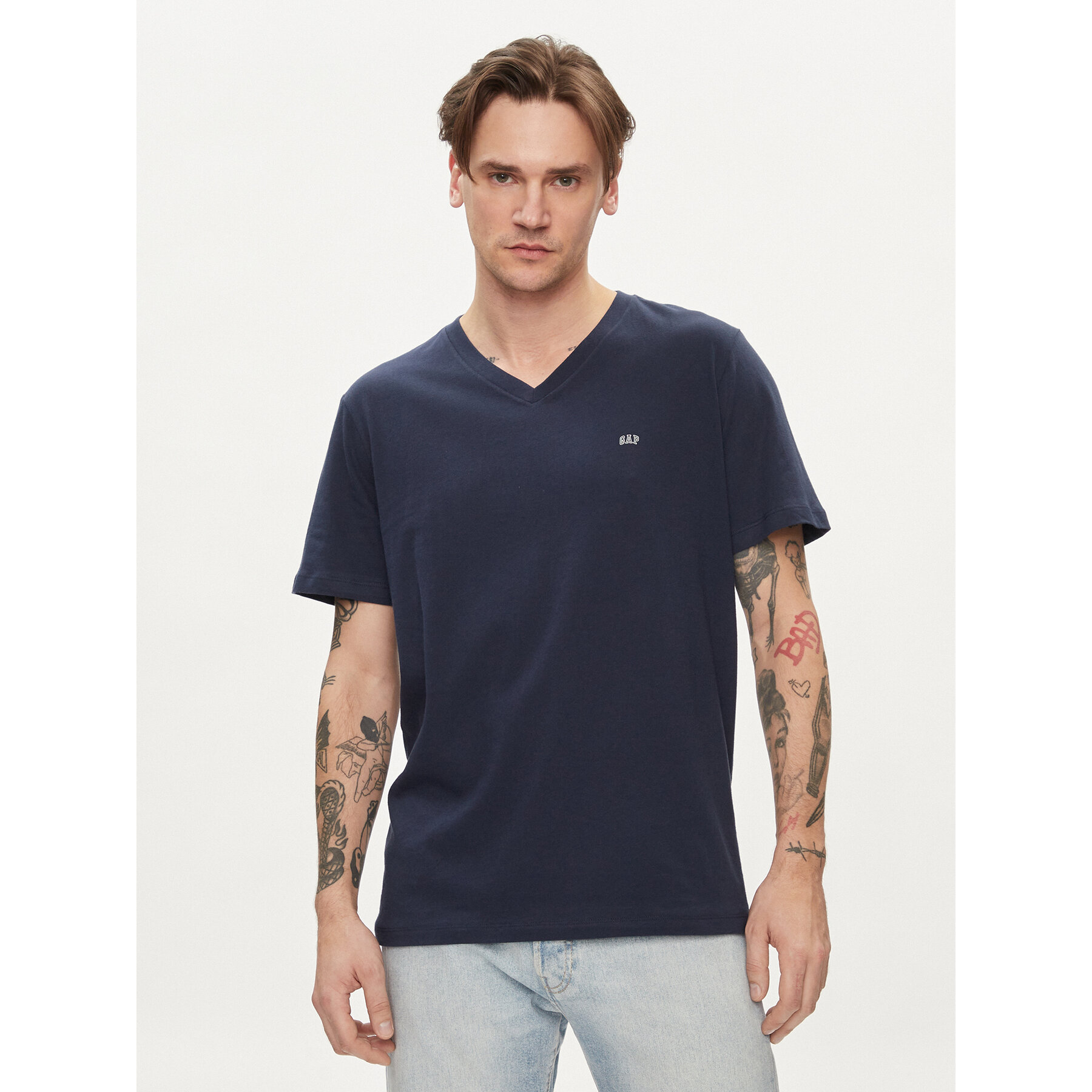 Gap T-Shirt 753771-03 Σκούρο μπλε Regular Fit