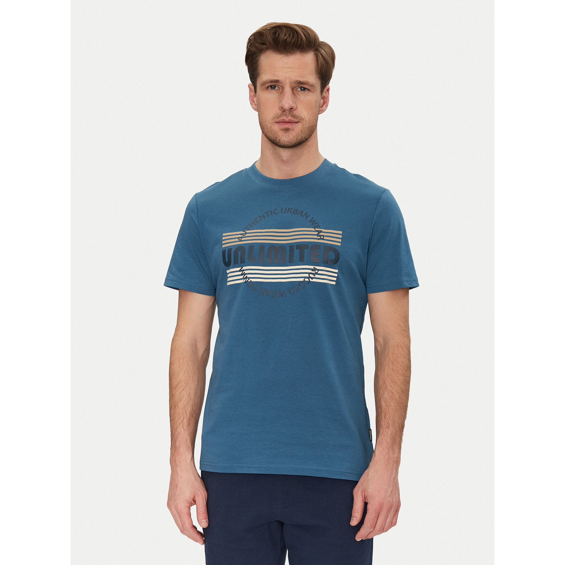 Blend T-shirt 20718276 Blu Regular Fit