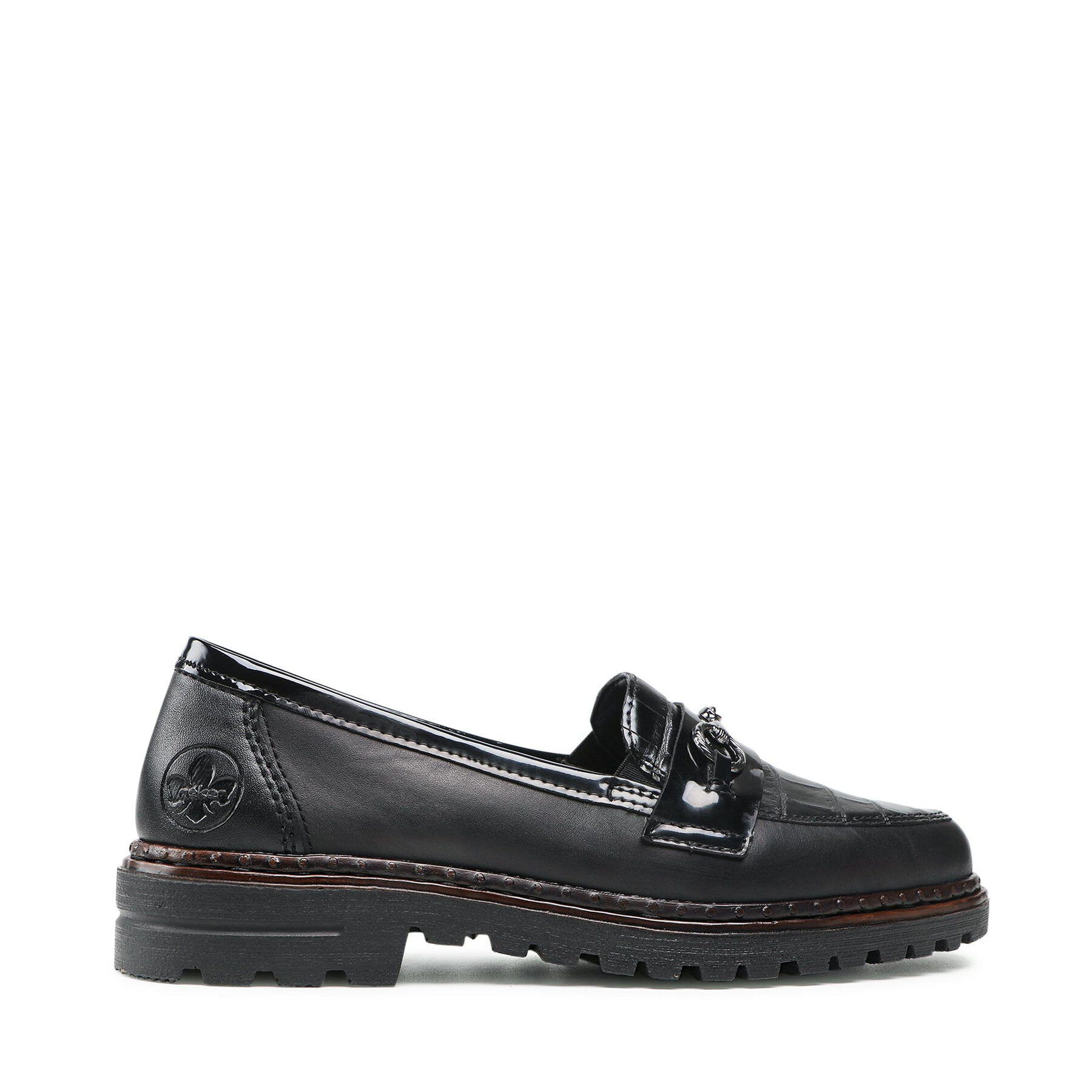 Damskie Lordsy Rieker, Rozmiar 38 Czarny 54862-01