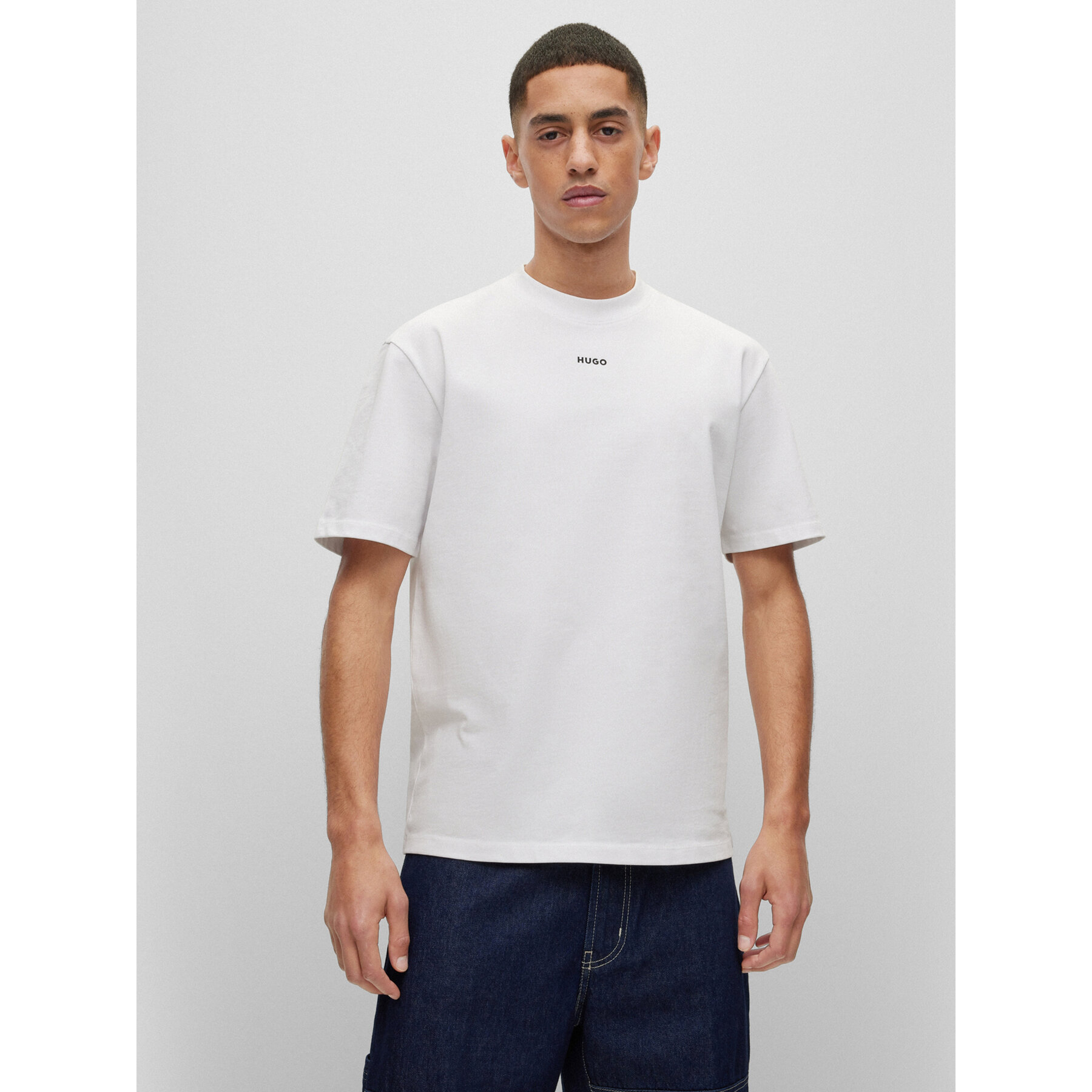 Hugo Póló Dapolino 50488330 Fehér Relaxed Fit