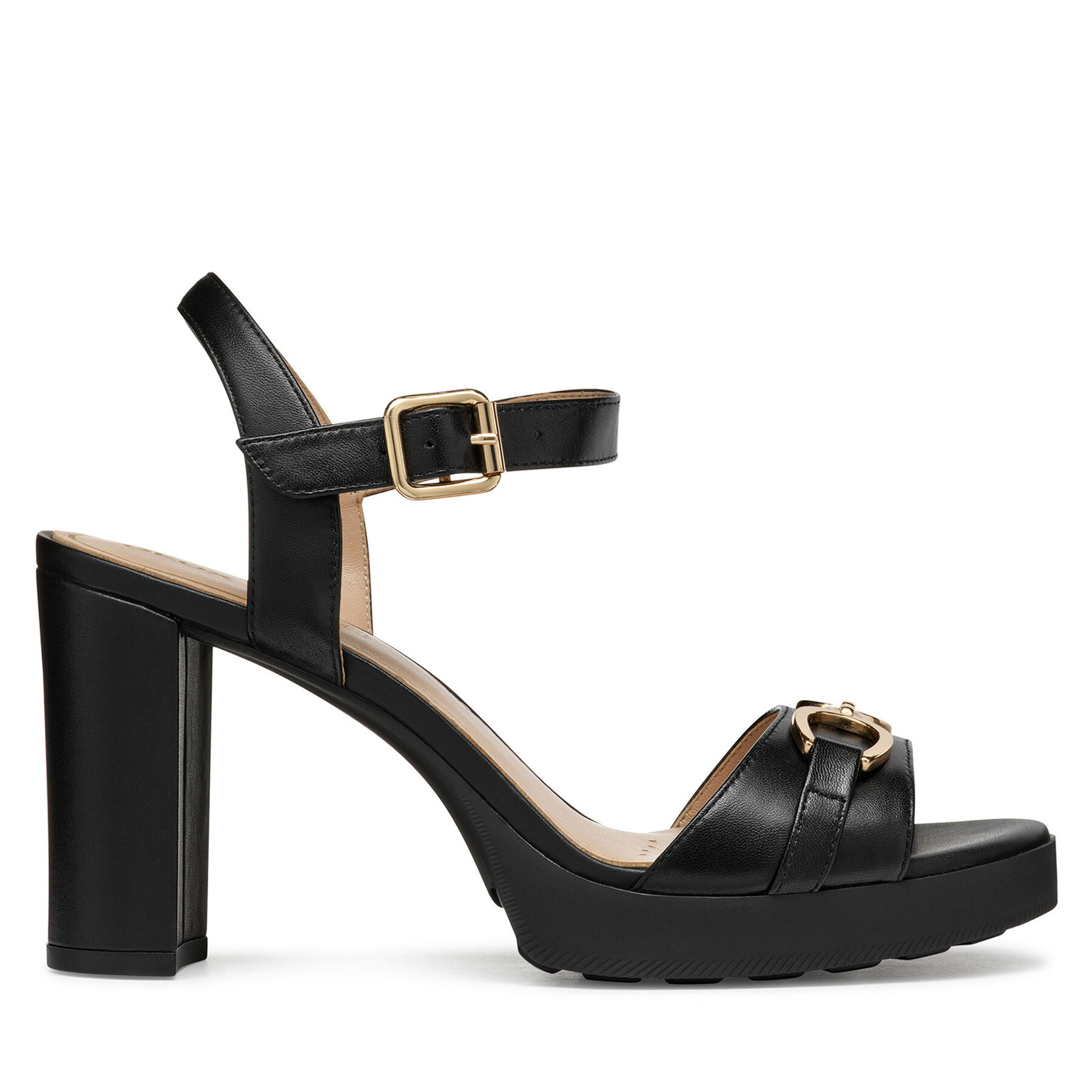 Sandále Geox D Walk Pleasure 85S D55B6A 000TU C9999 Čierna