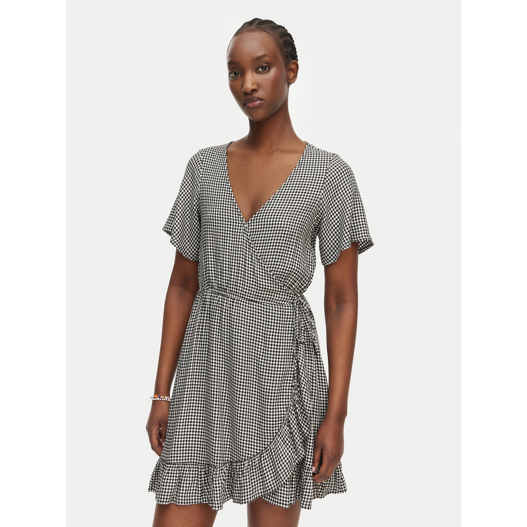 Roxy Kleid Für Den Alltag Zenith Wrap ERJWD03876 Schwarz Regular Fit