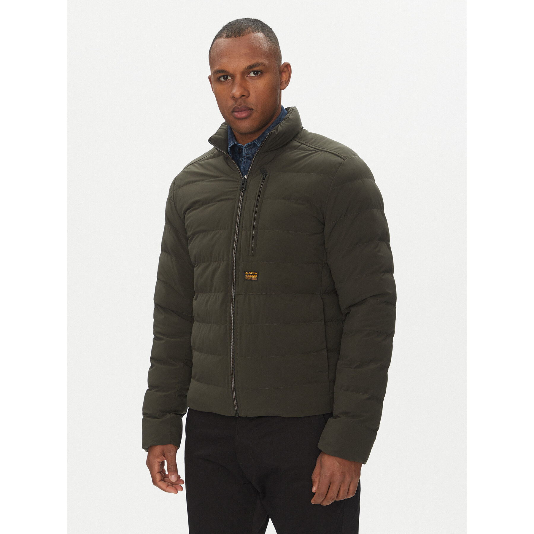 G-Star Raw Zimska jakna Foundation D24276-D518 Zelena Regular Fit