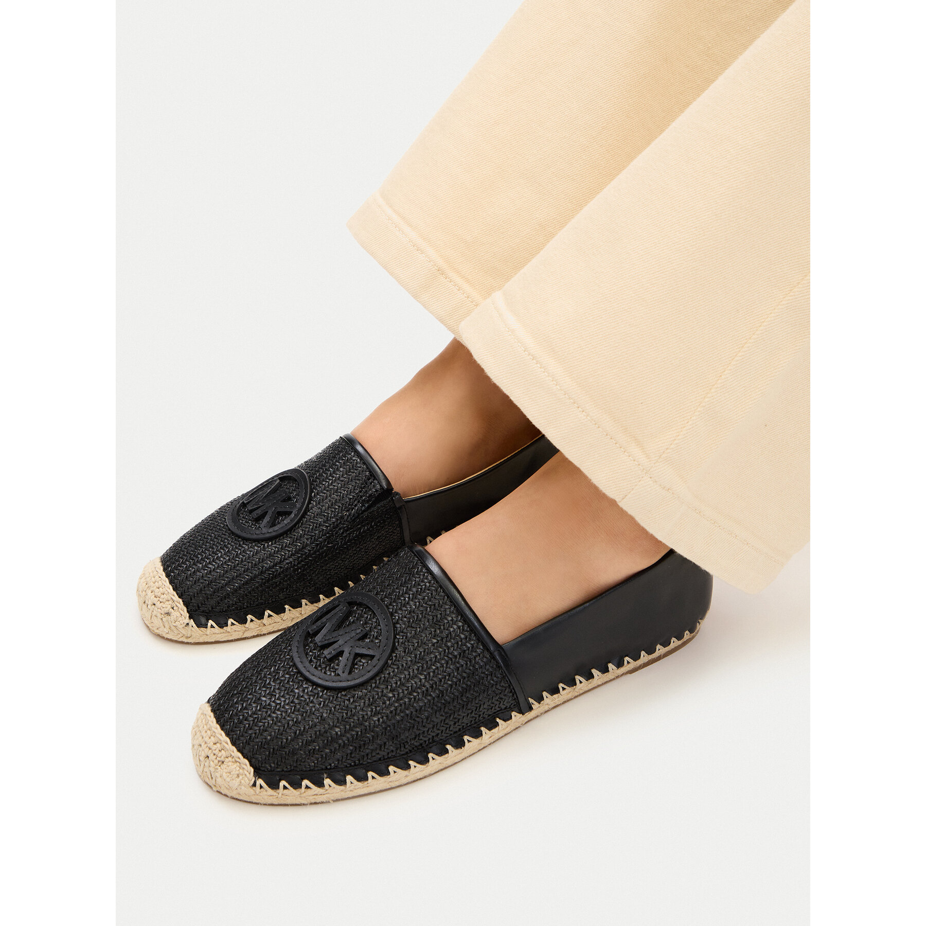 Еспадрили MICHAEL Michael Kors Kenzie Espadrille 40S6KZFP2D Черен