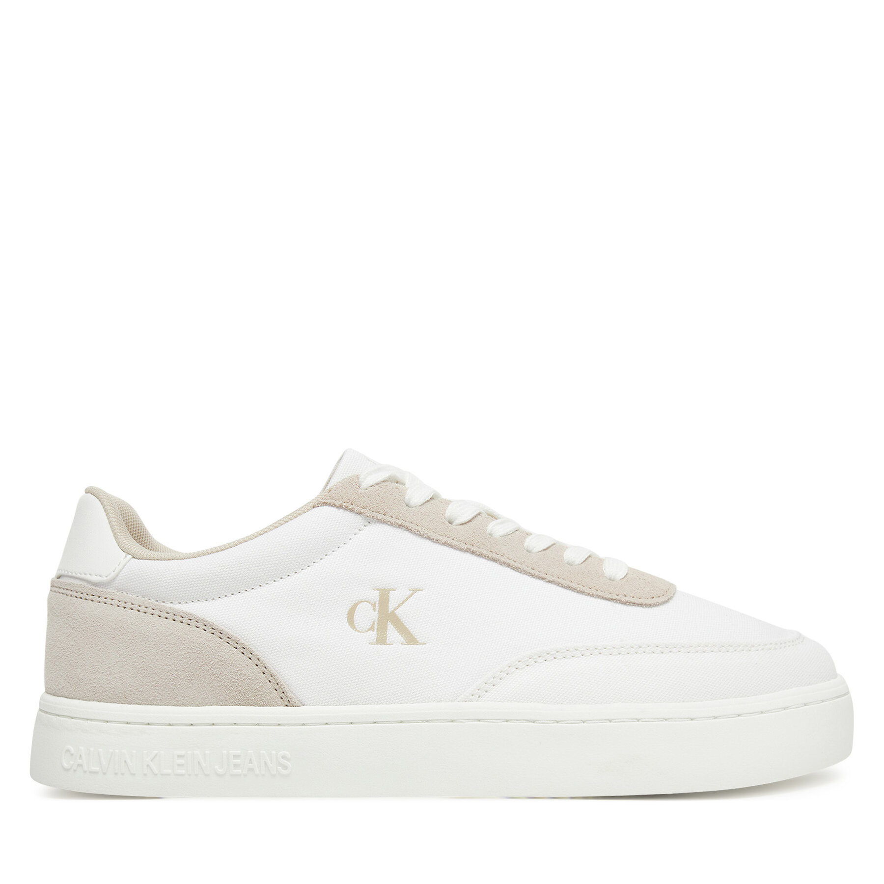 Sneakers Calvin Klein Jeans Classic Cupsole Mg Canvas YM0YM01218 Bianco
