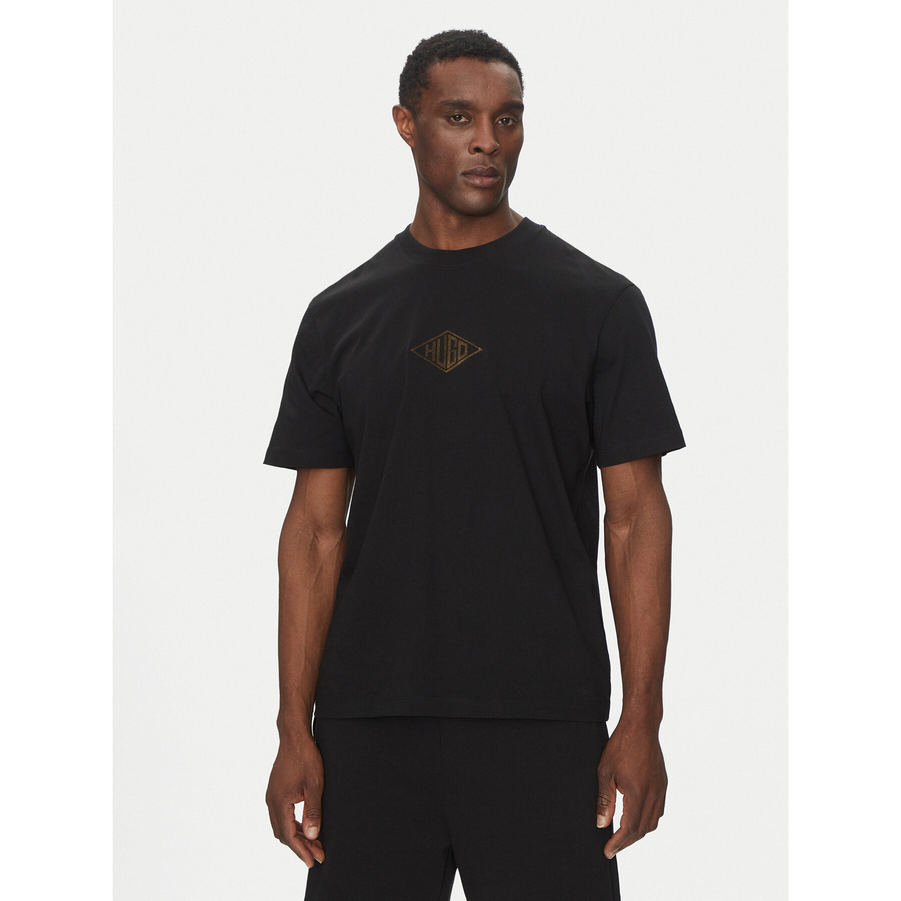 HUGO T-shirt Darunu 50534951 Nero Relaxed Fit