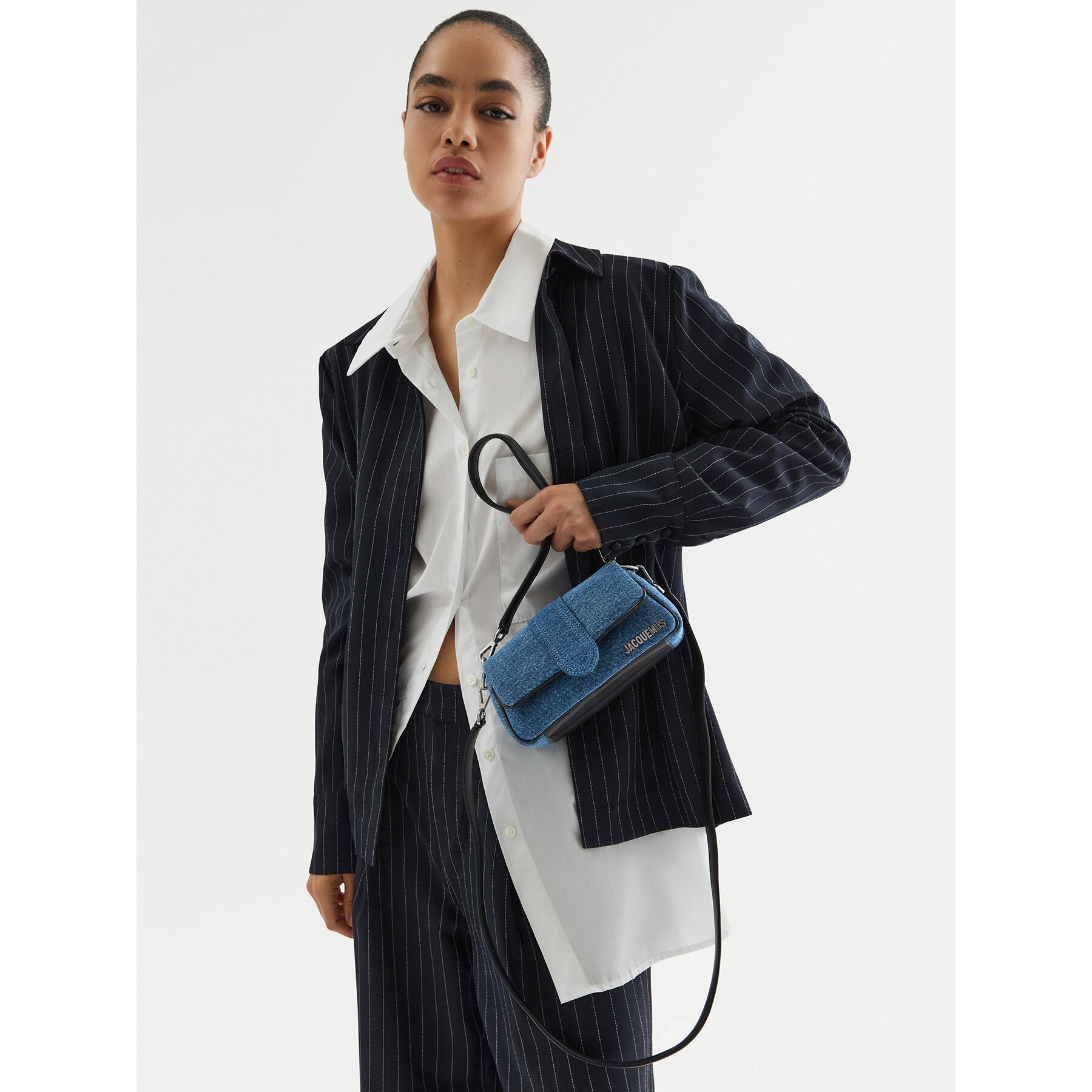 Дамска чанта JACQUEMUS Le Petit Bambimou 241BA388 Син