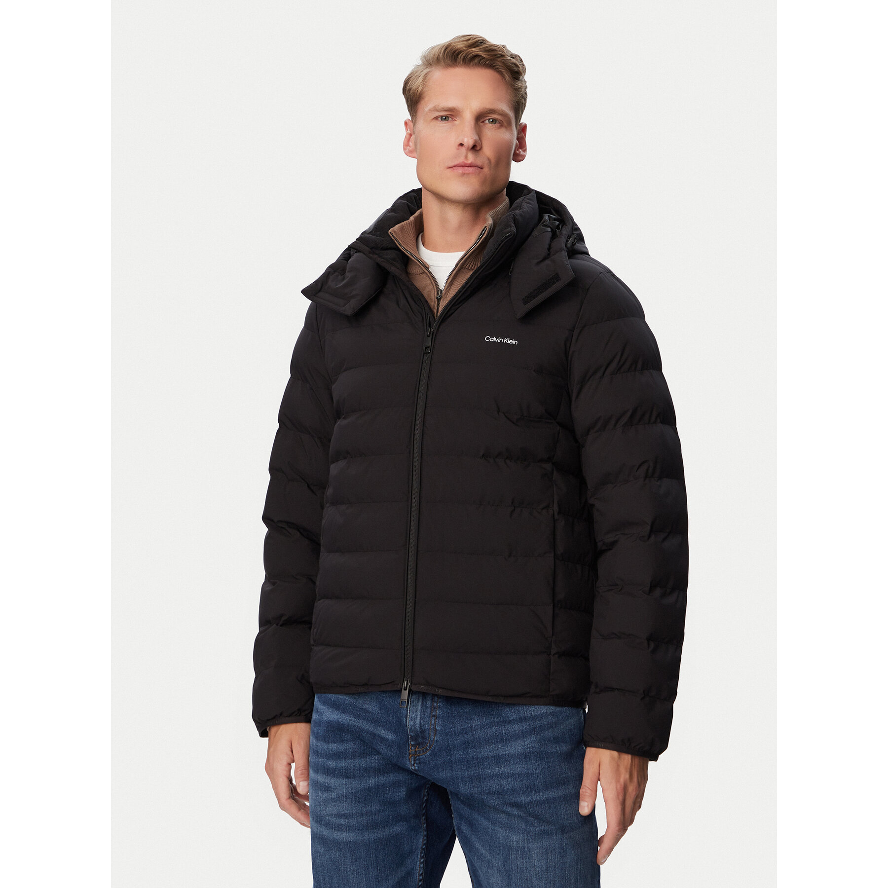 Calvin Klein Winterjacke LV04LH501G Schwarz Regular Fit