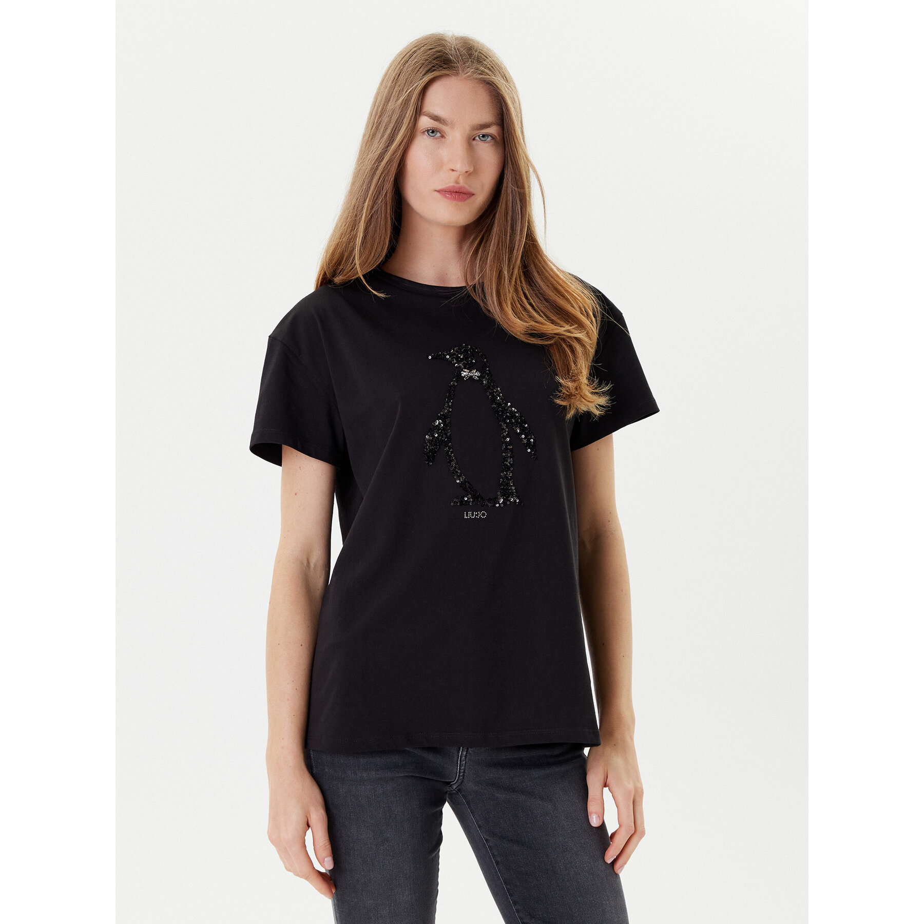 Liu Jo Póló MF5412 JS923 Fekete Regular Fit