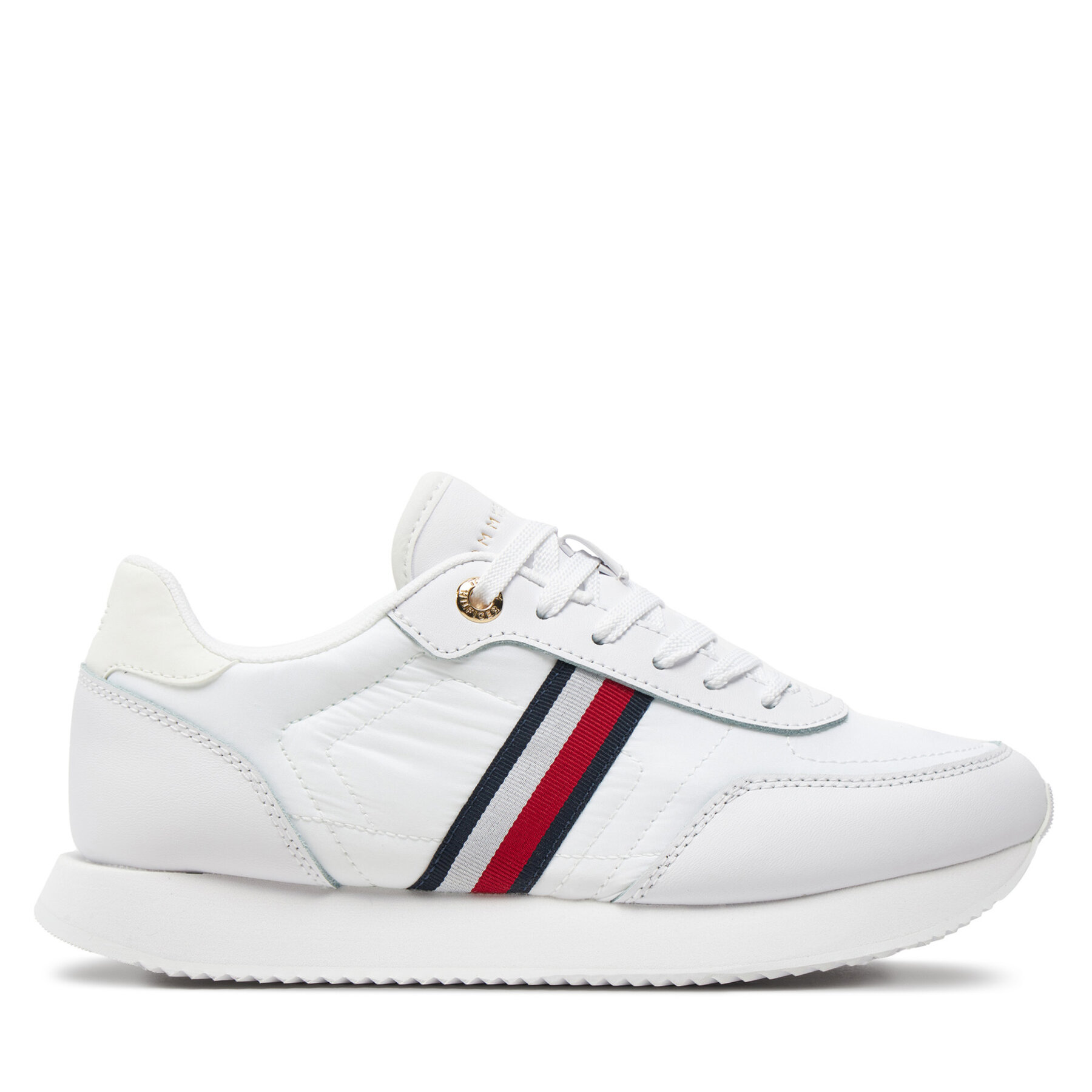 Sneakers Tommy Hilfiger Essential Runner Global Stripes FW0FW08005 Vit