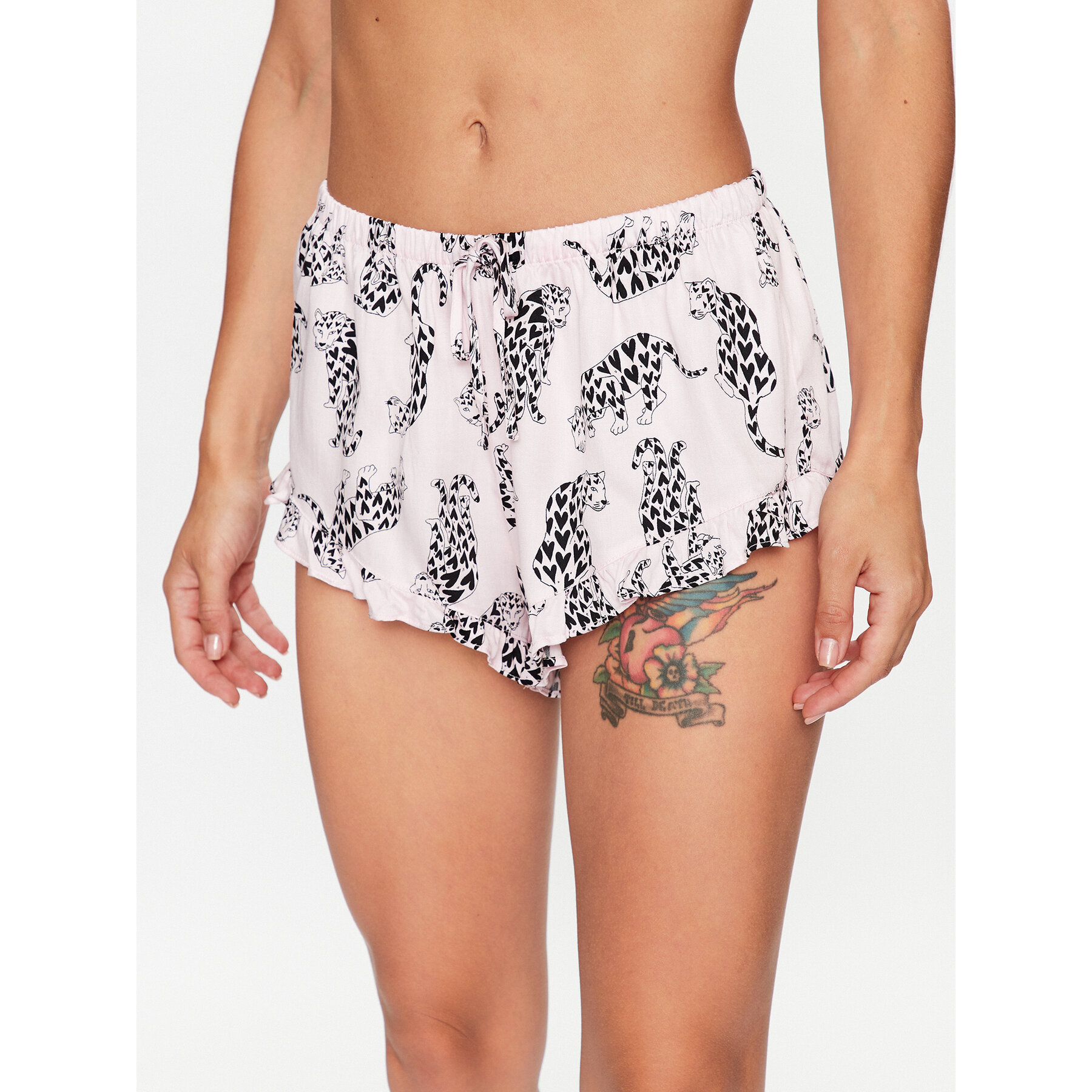 Hunkemöller Rövid pizsama nadrág 203160 Rózsaszín Comfortable Fit