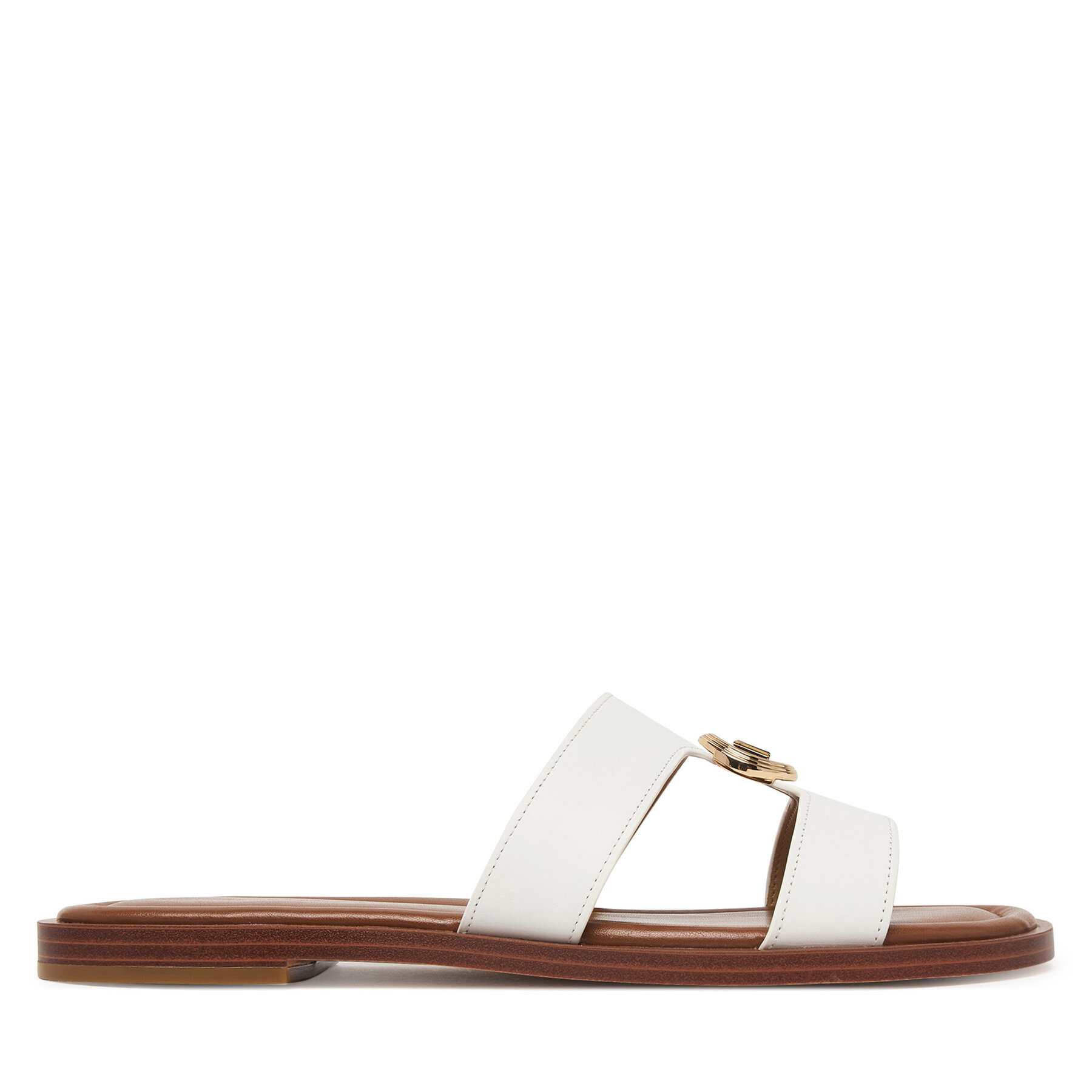 Papucs MICHAEL Michael Kors Ering Flat 40S6ERFS2L Fehér