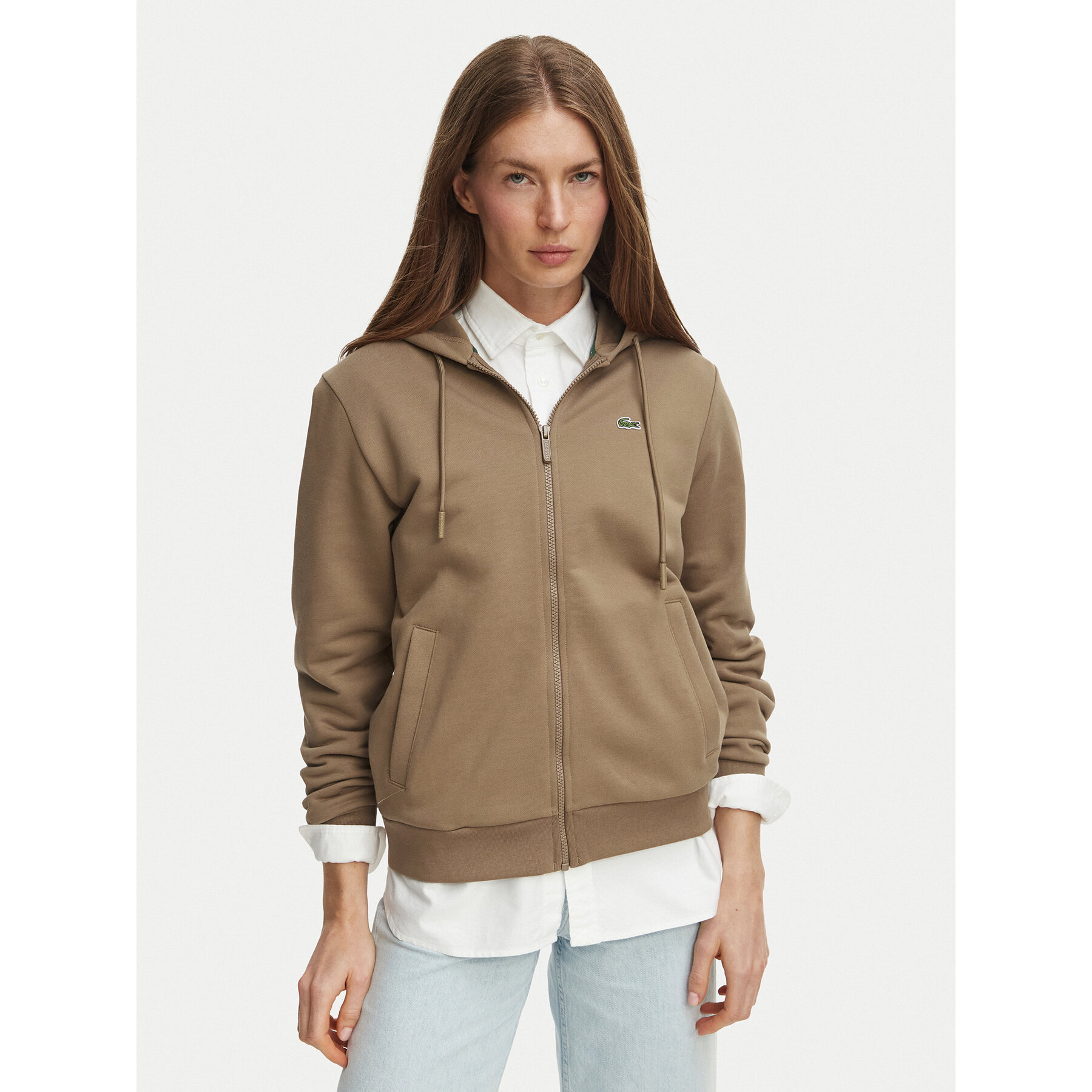 Lacoste Sweatshirt SF5256 Hellbraun Regular Fit