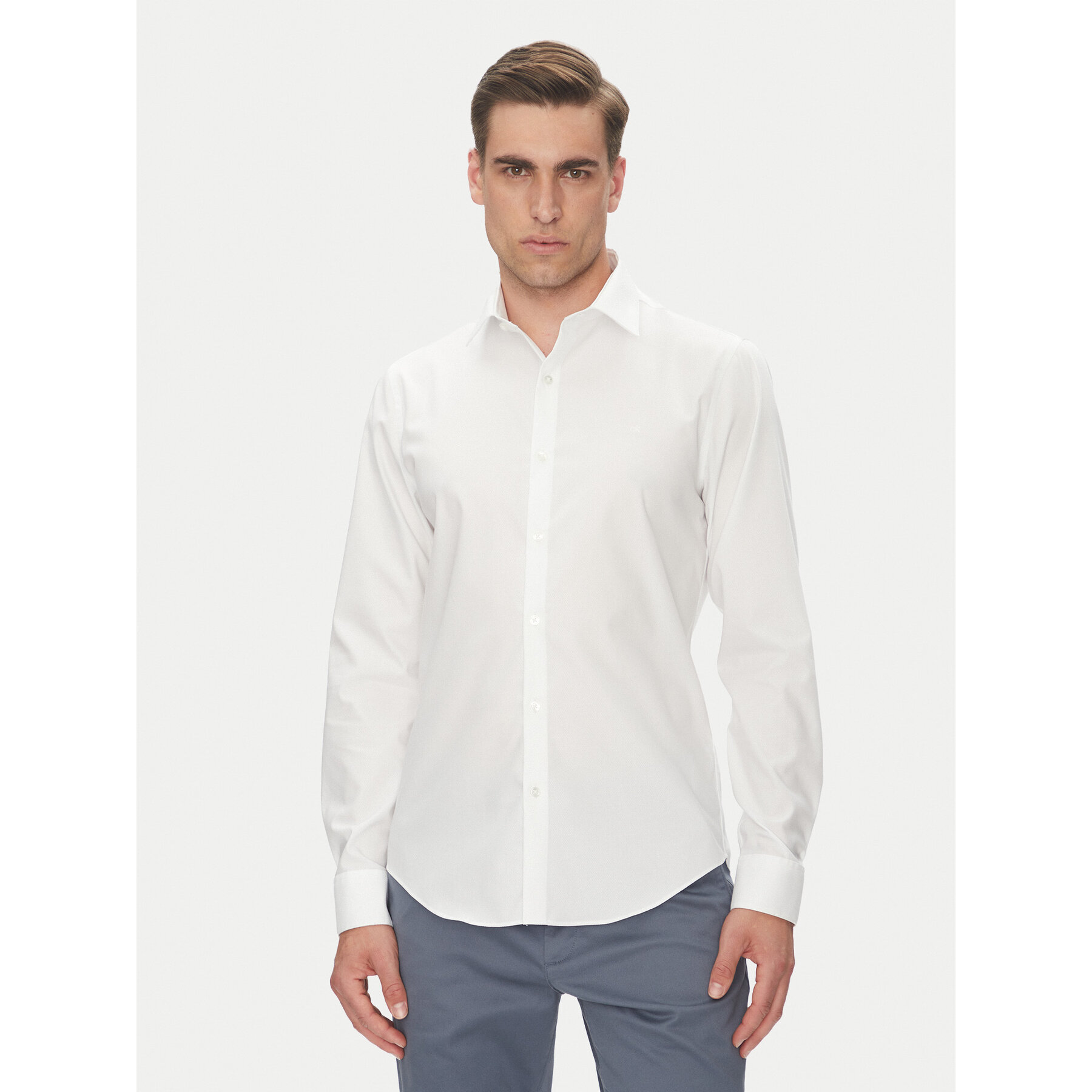 Calvin Klein Hemd LV019EU017 Weiß Slim Fit