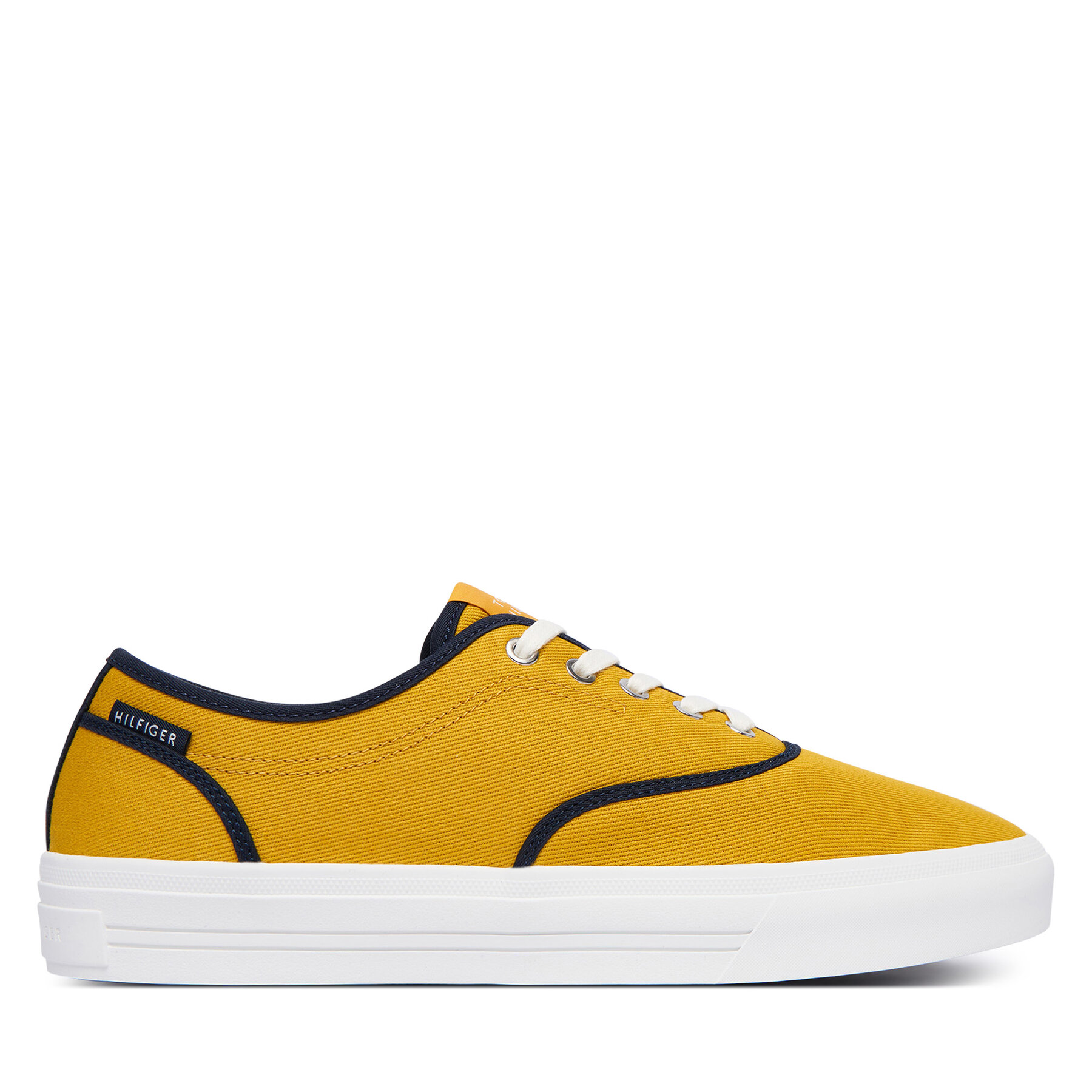Гуменки Tommy Hilfiger Th Vulc Cup Long Lace Canvas FM0FM05874 Жълт