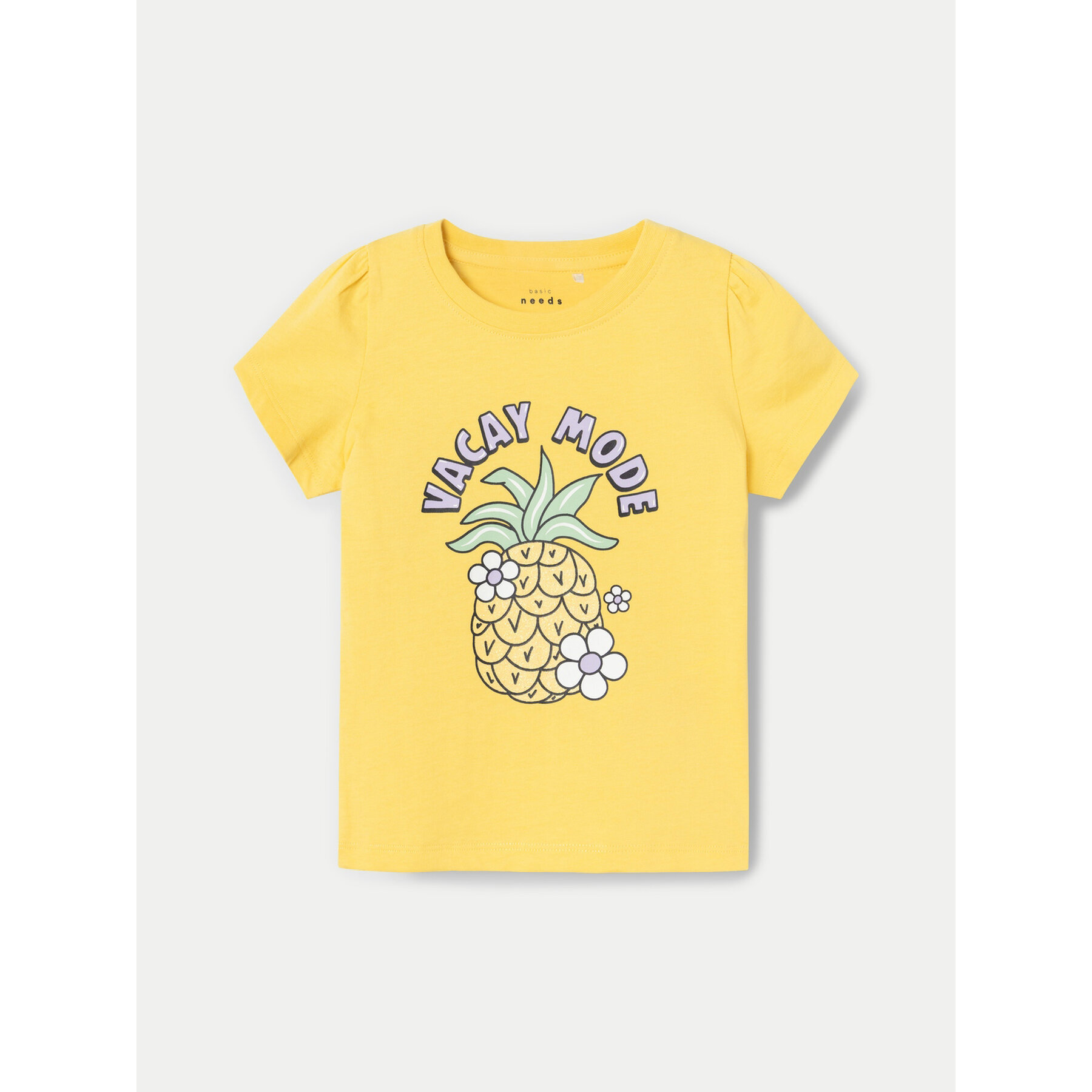 NAME IT NAME IT T-Shirt Vibeke 13228146 Κίτρινο Regular Fit