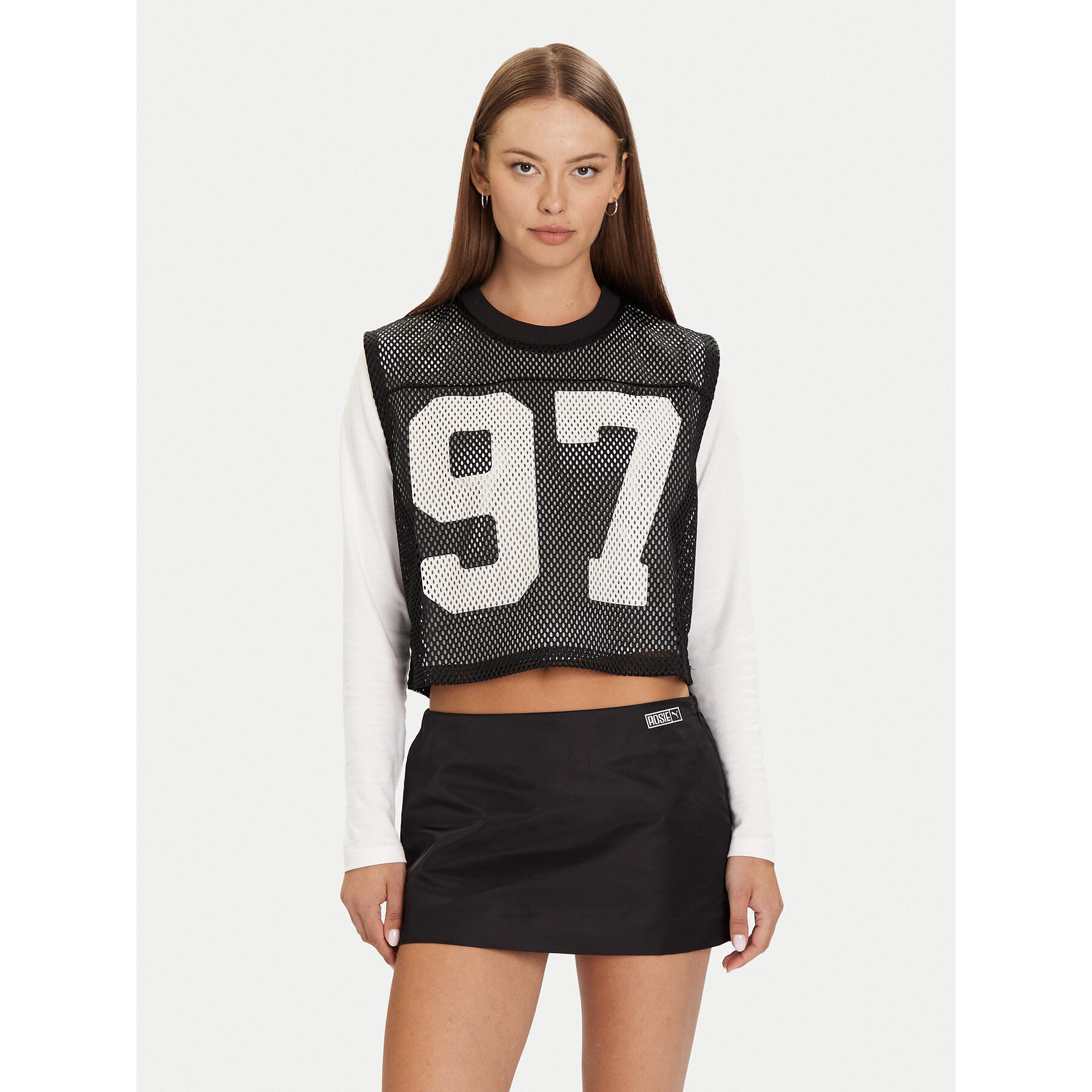 Puma Puma Τοπ PUMA X ROSÉ 633804 01 Μαύρο Relaxed Fit