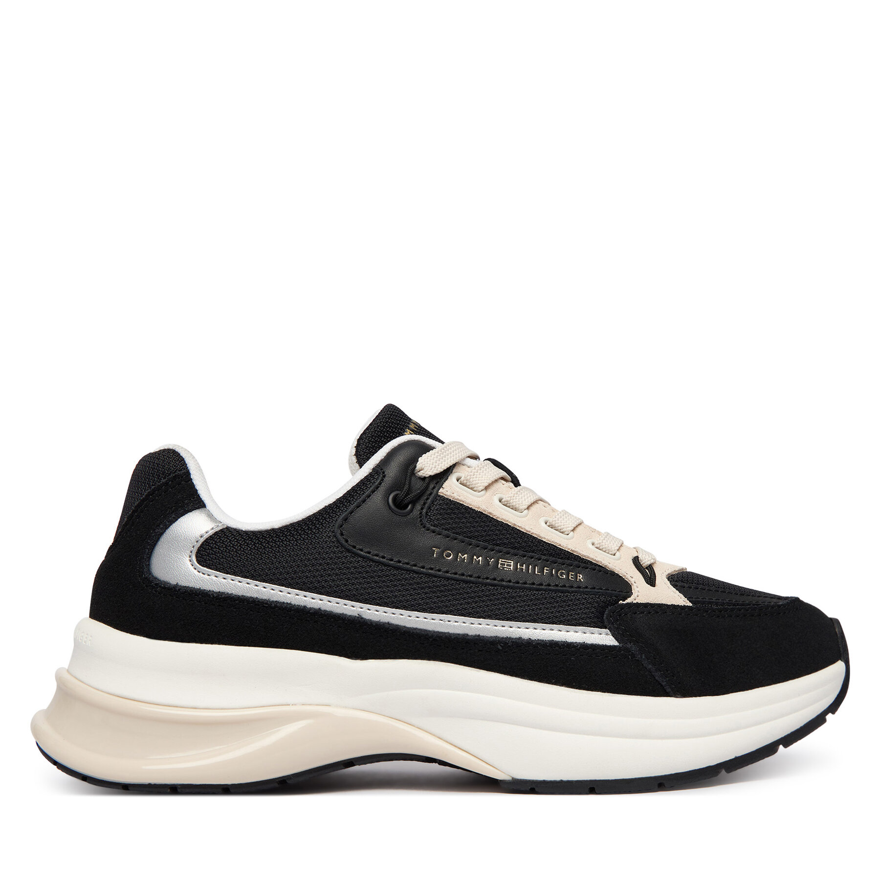 Tenisice Tommy Hilfiger Th Sporty Chic Runner FW0FW09187 Crna